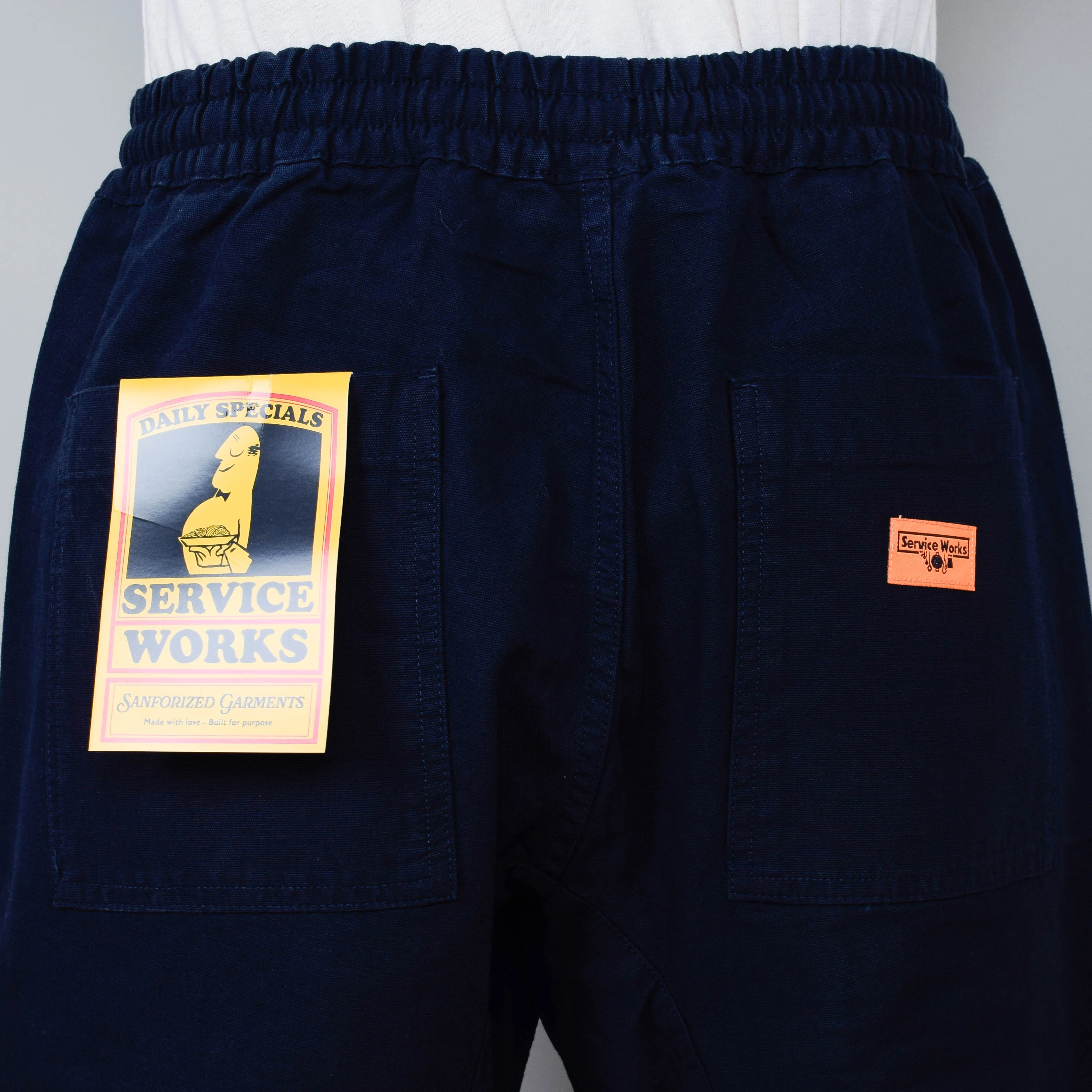 Service Works Classic Canvas Chef Pants - Navy - Image 3