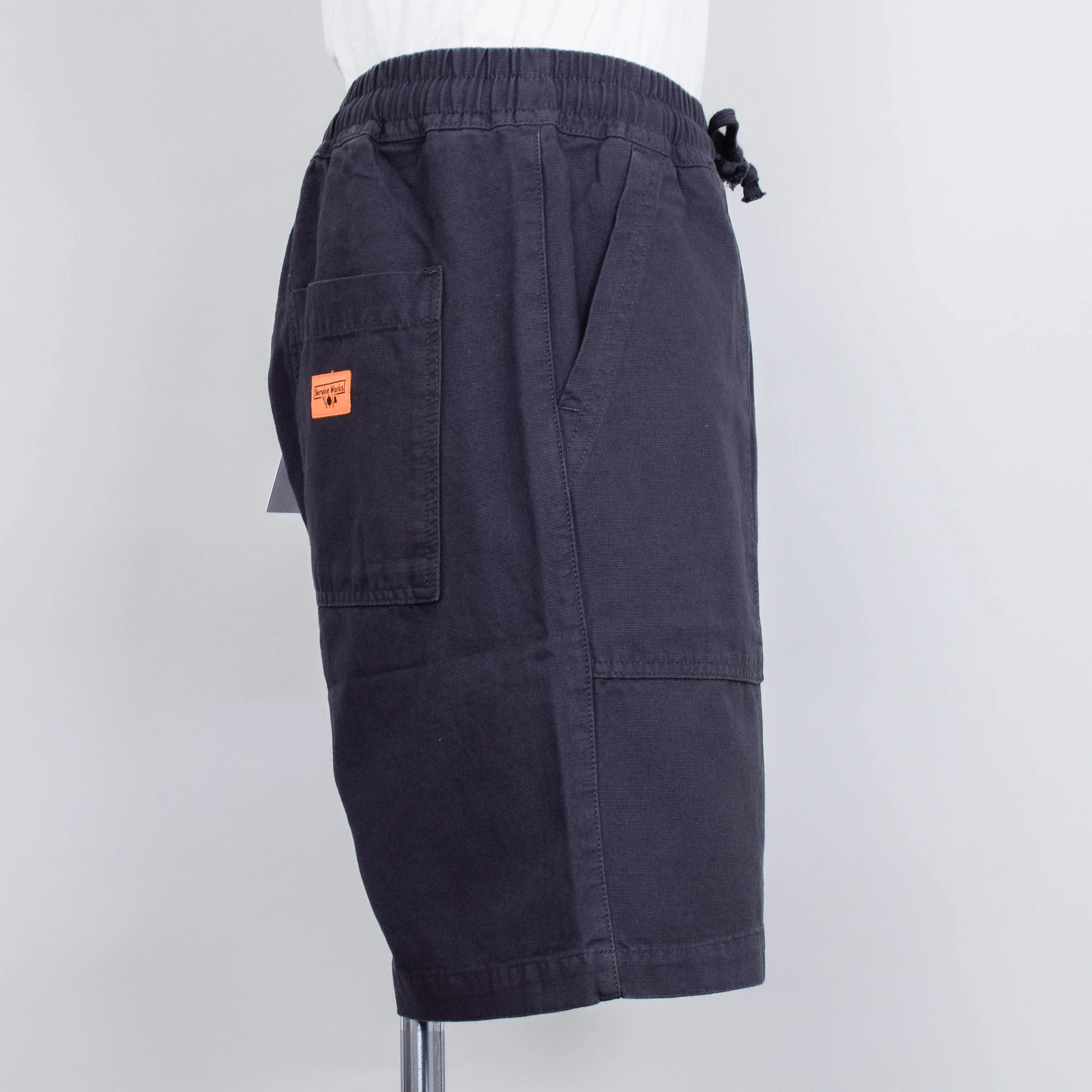 Service Works Classic Canvas Chef Shorts - Grey - Image 2