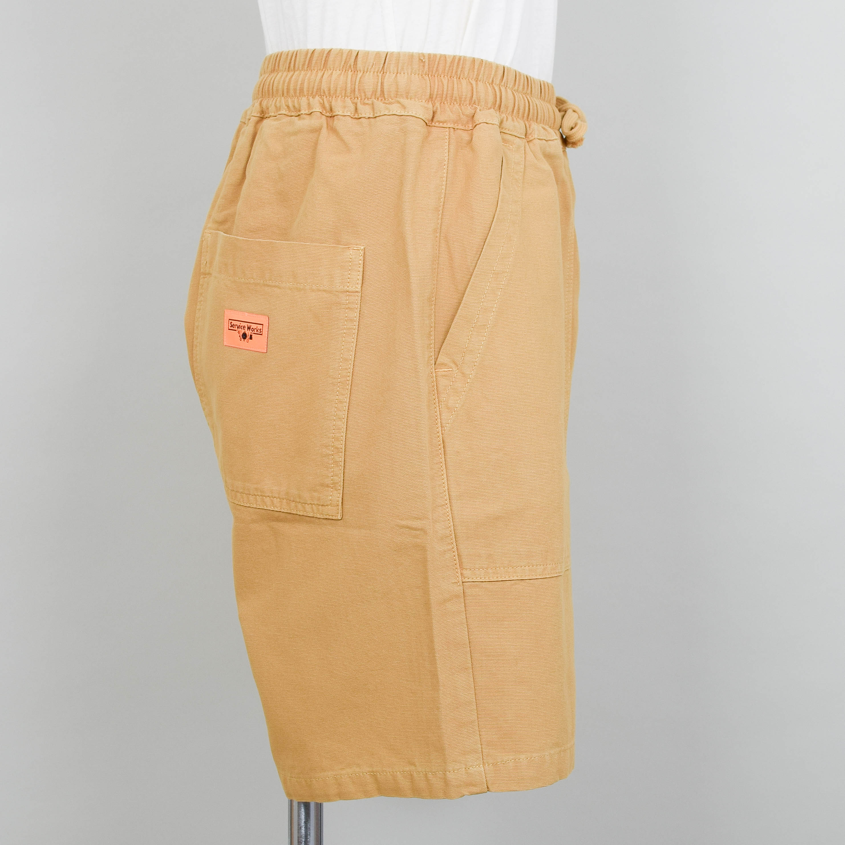 Service Works Classic Canvas Chef Shorts - Tan - Image 2
