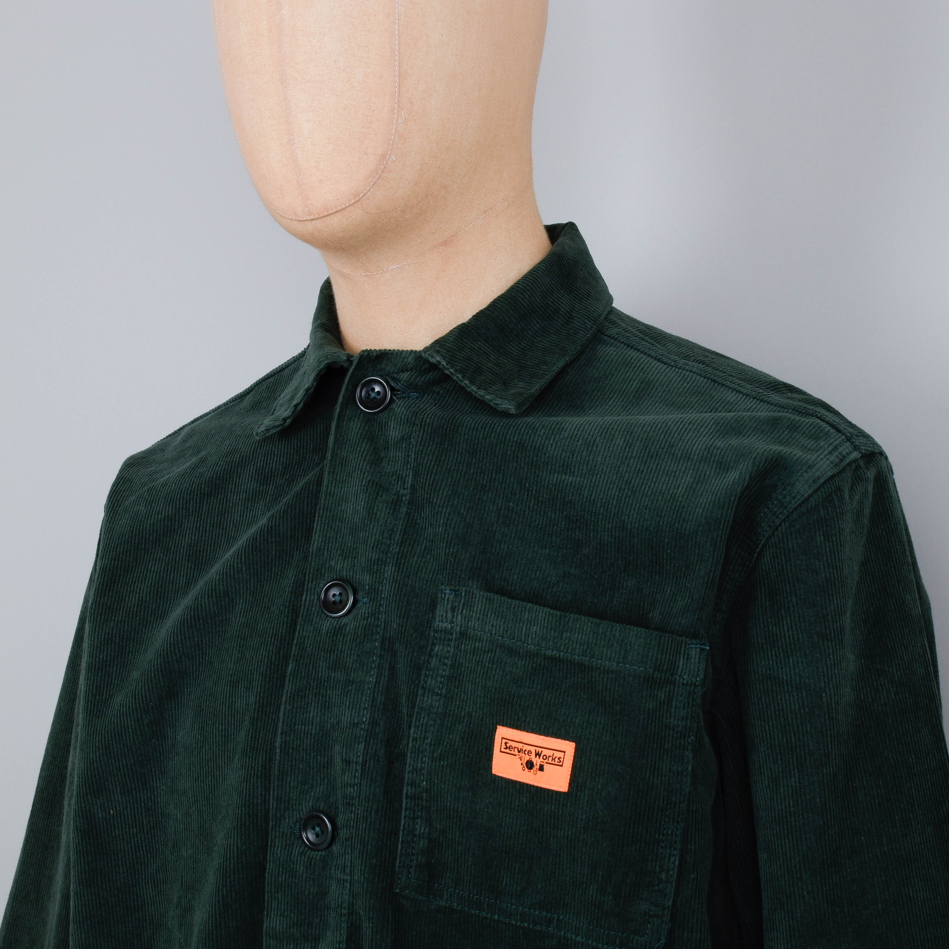 Service Works Corduroy Coverall Jacket - Forest - Image 2