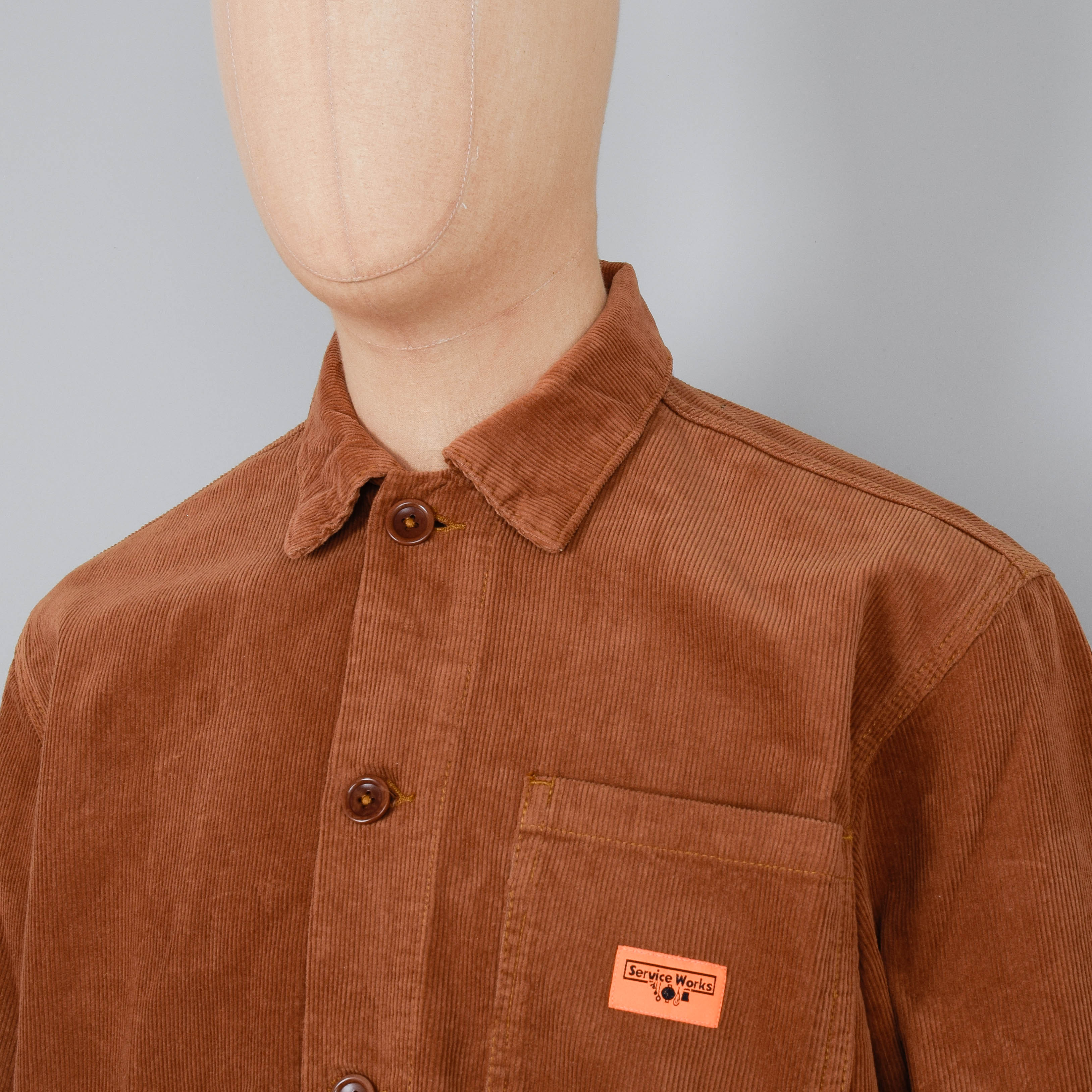 Service Works Corduroy Coverall Jacket - Pecan - Image 2