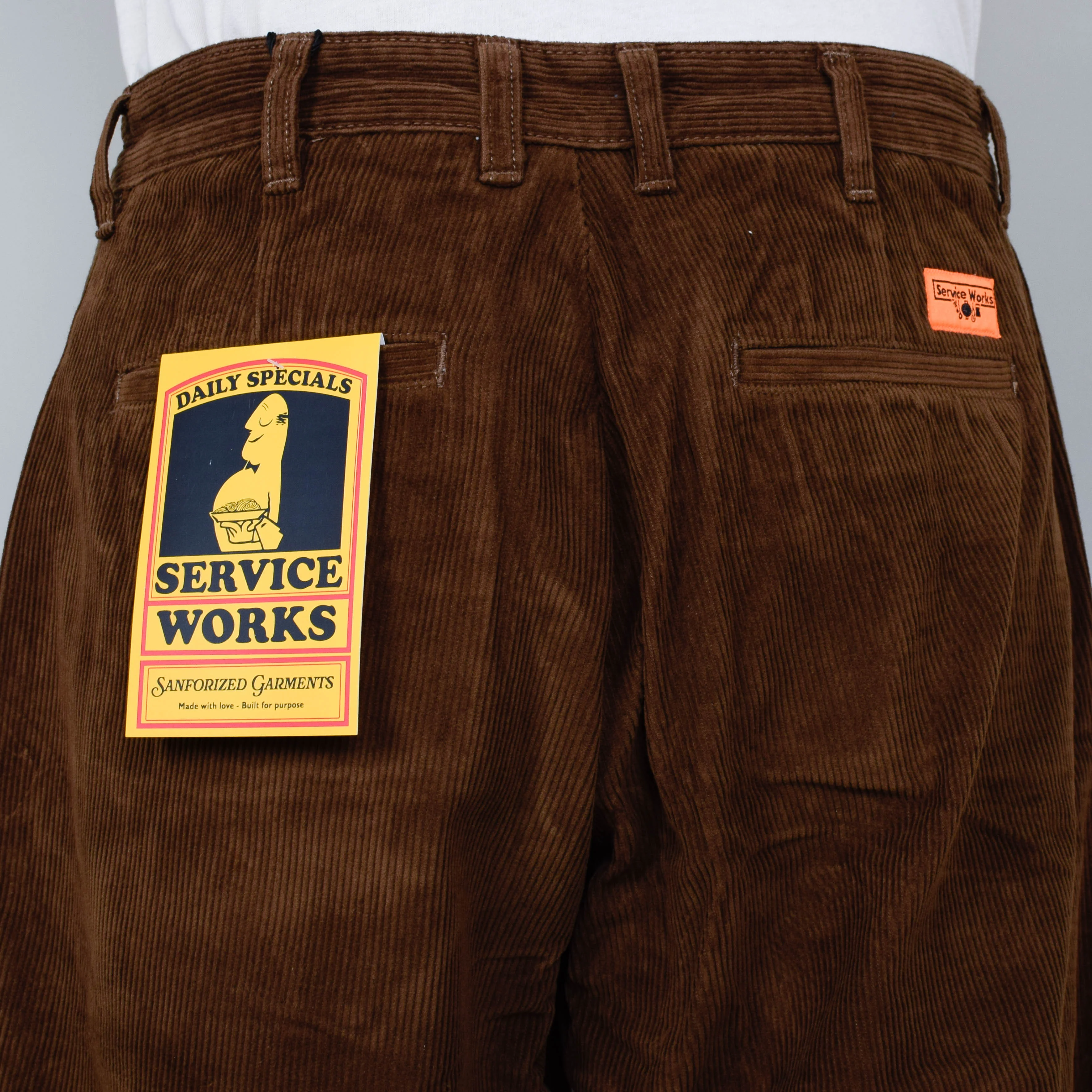 Service Works Corduroy Part Timer Pants - Bark - Image 3