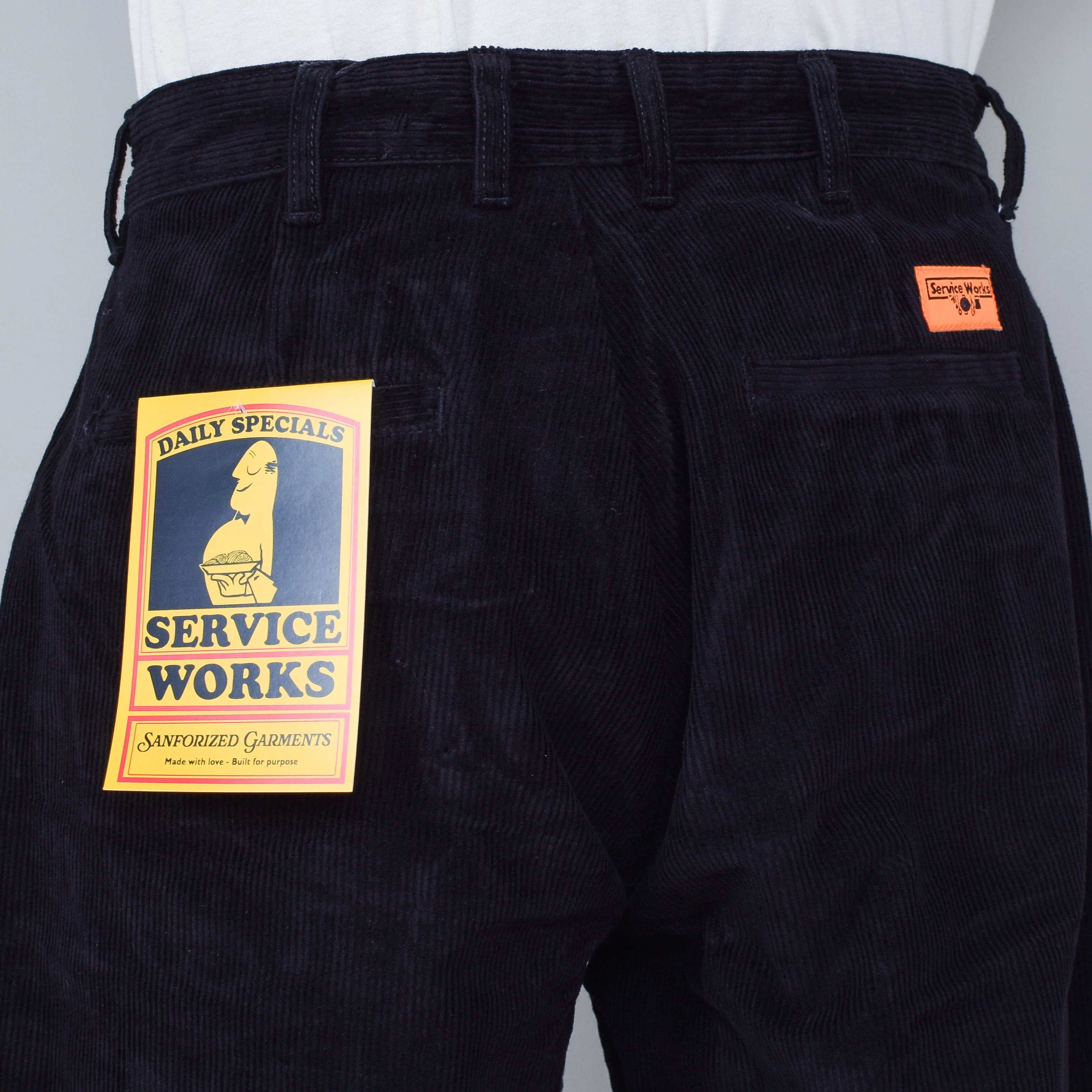 Service Works Corduroy Part Timer Pants - Black - Image 3