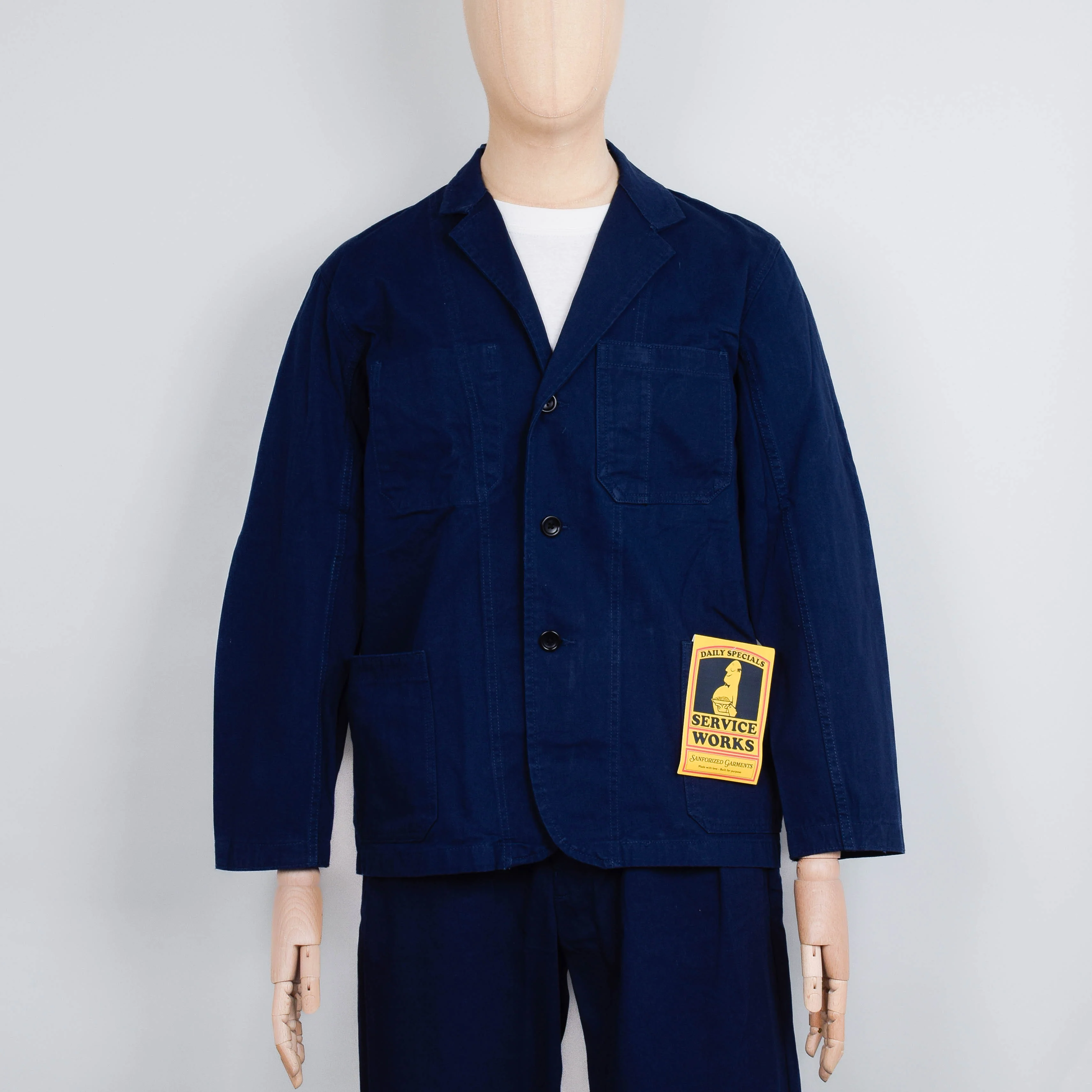 Service Works Drill Server Suit Jacket - Navy