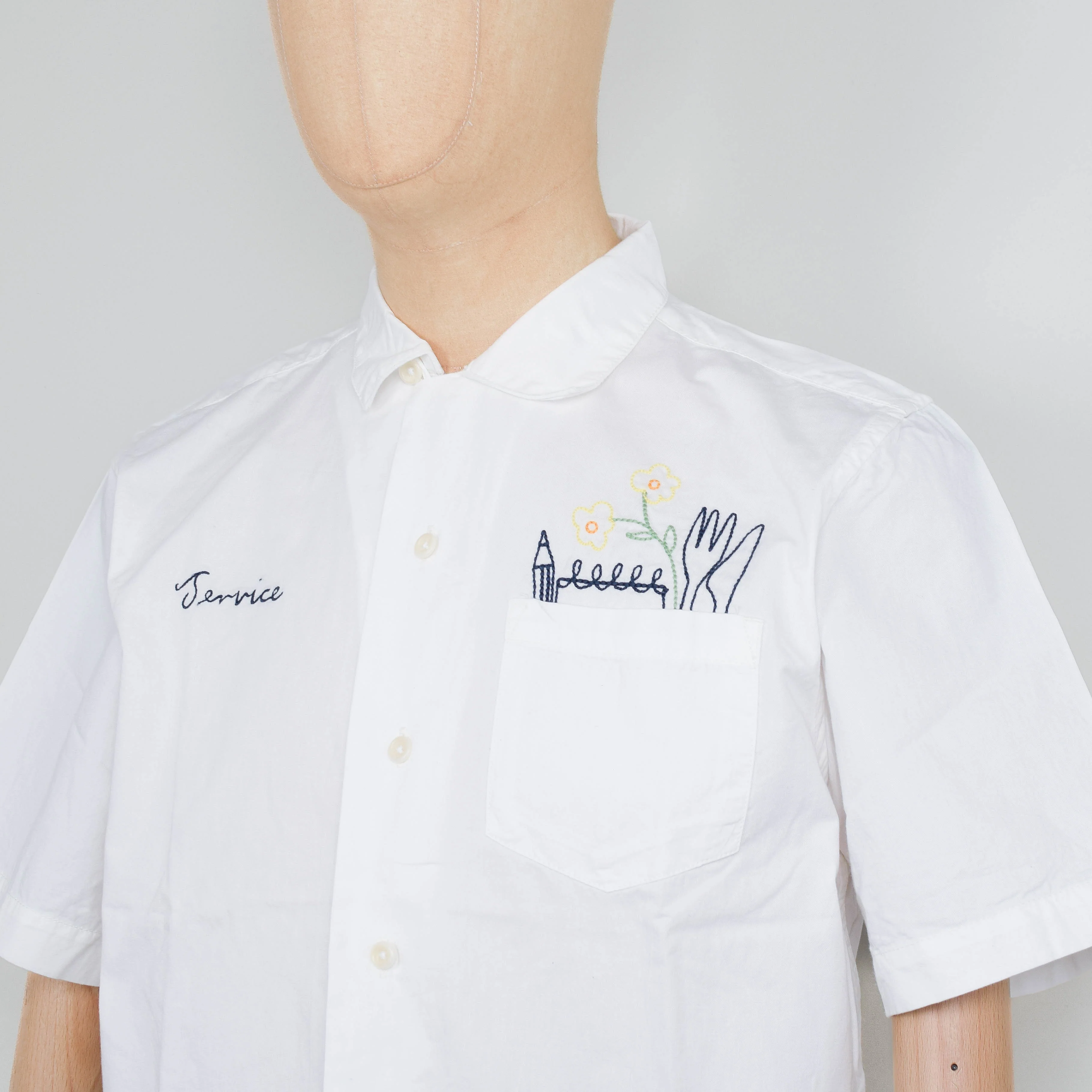 Service Works Necessities Short Sleeve Shirt - Off White - Image 2