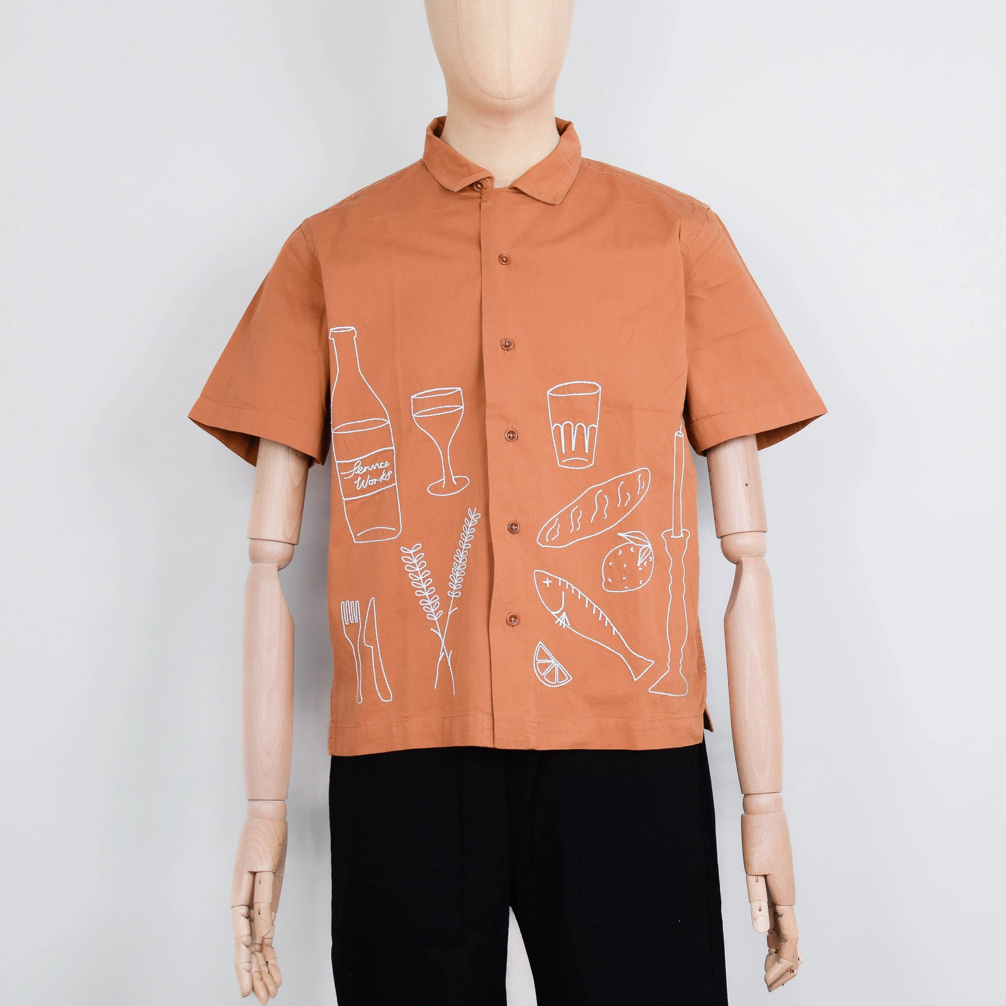 Service Works Picnic Short Sleeve Shirt - Burnt Sugar