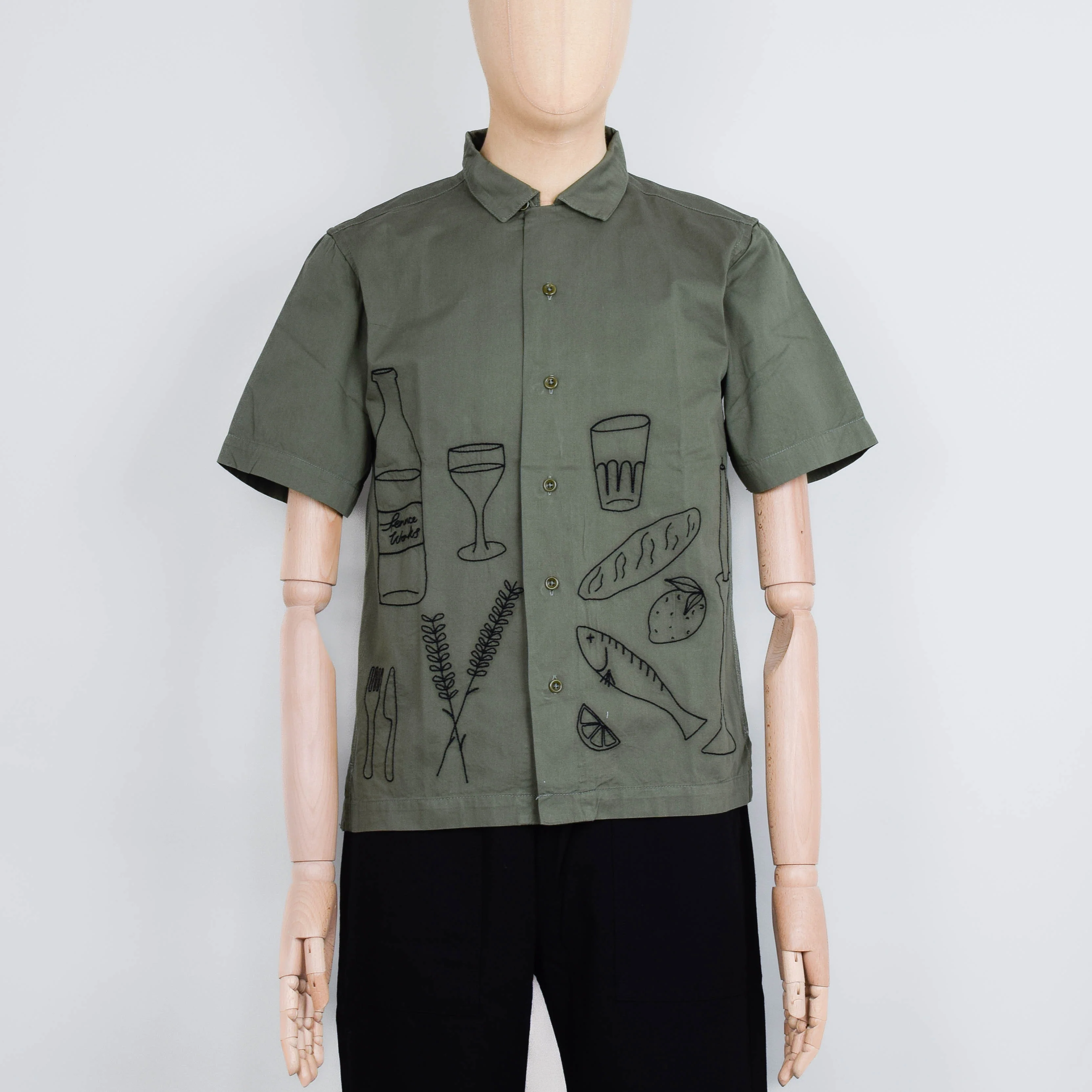 Service Works Picnic Short Sleeve Shirt - Olive