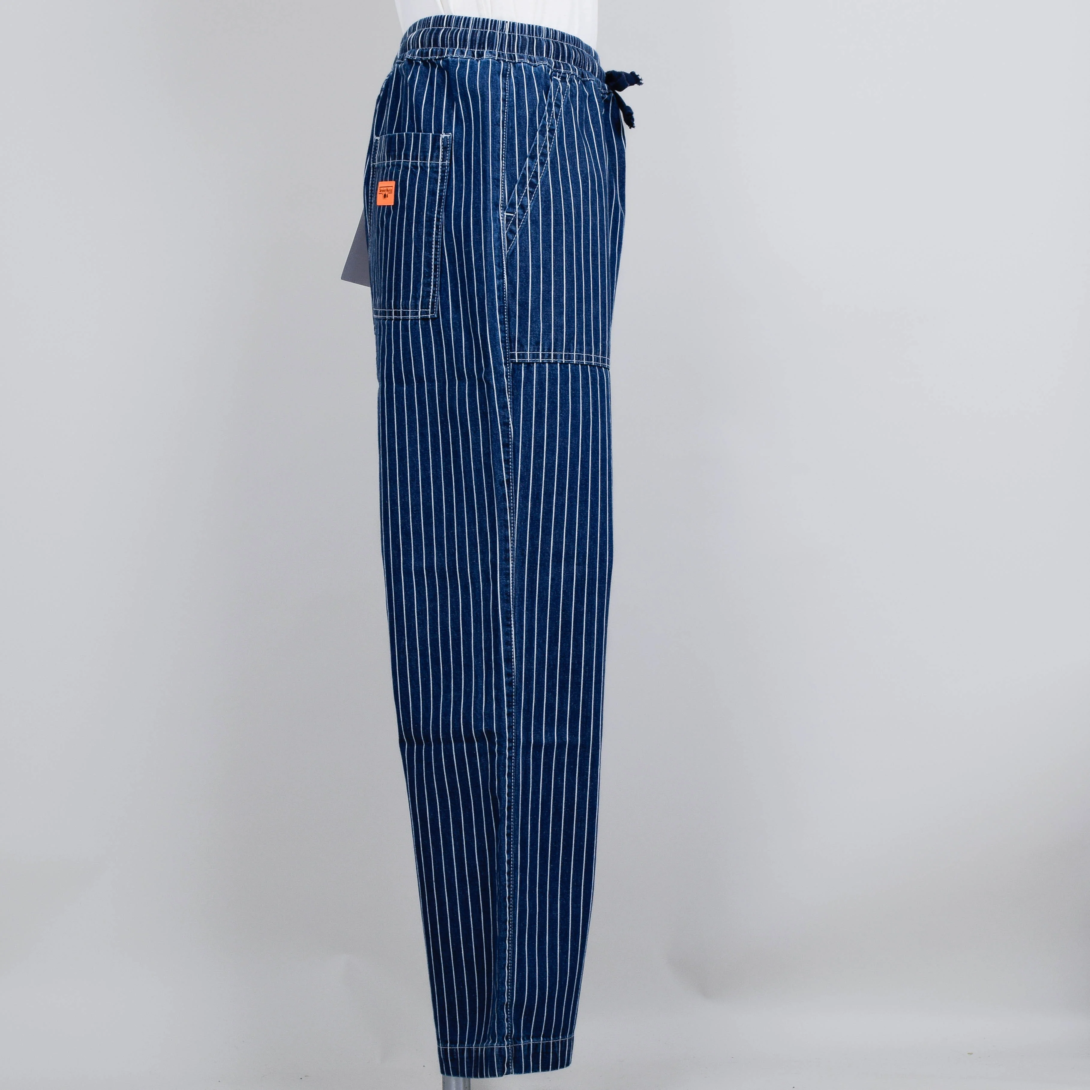 Service Works Pinstripe Denim Chef Pants - Indigo - Image 2