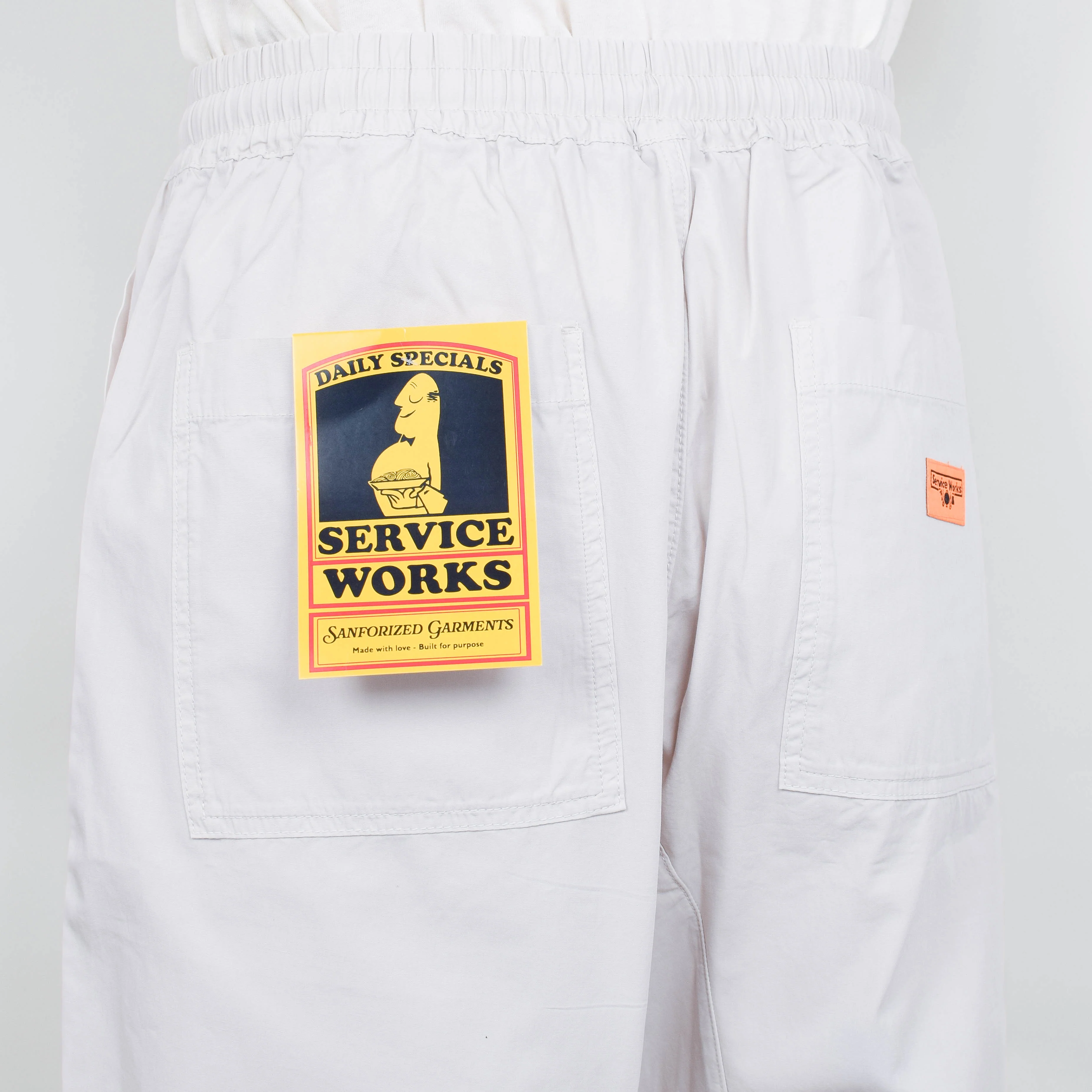 Service Works Poplin Chef Pants - Salt - Image 3