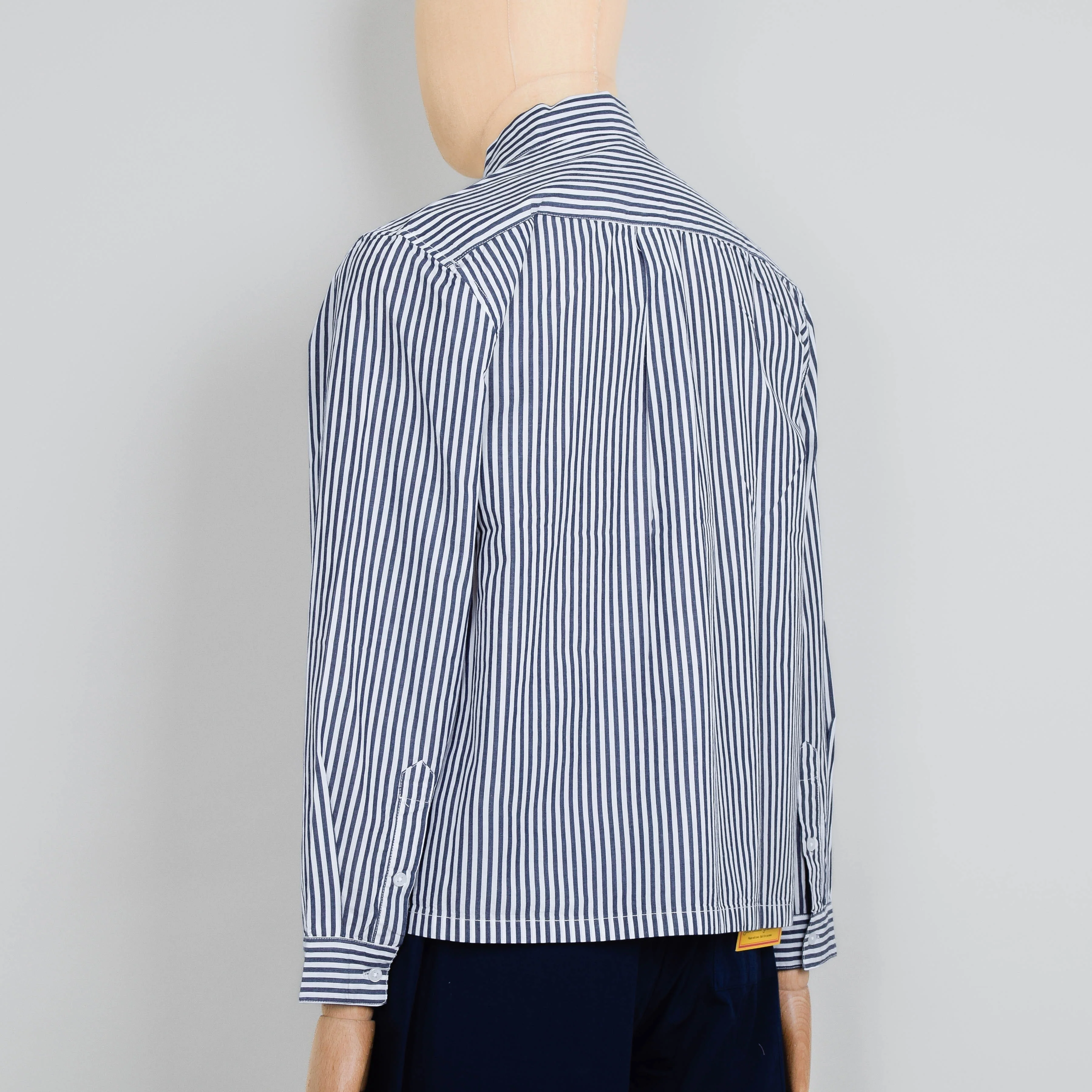 Service Works Poplin Stripe Waiter Shirt - Royal - Image 3