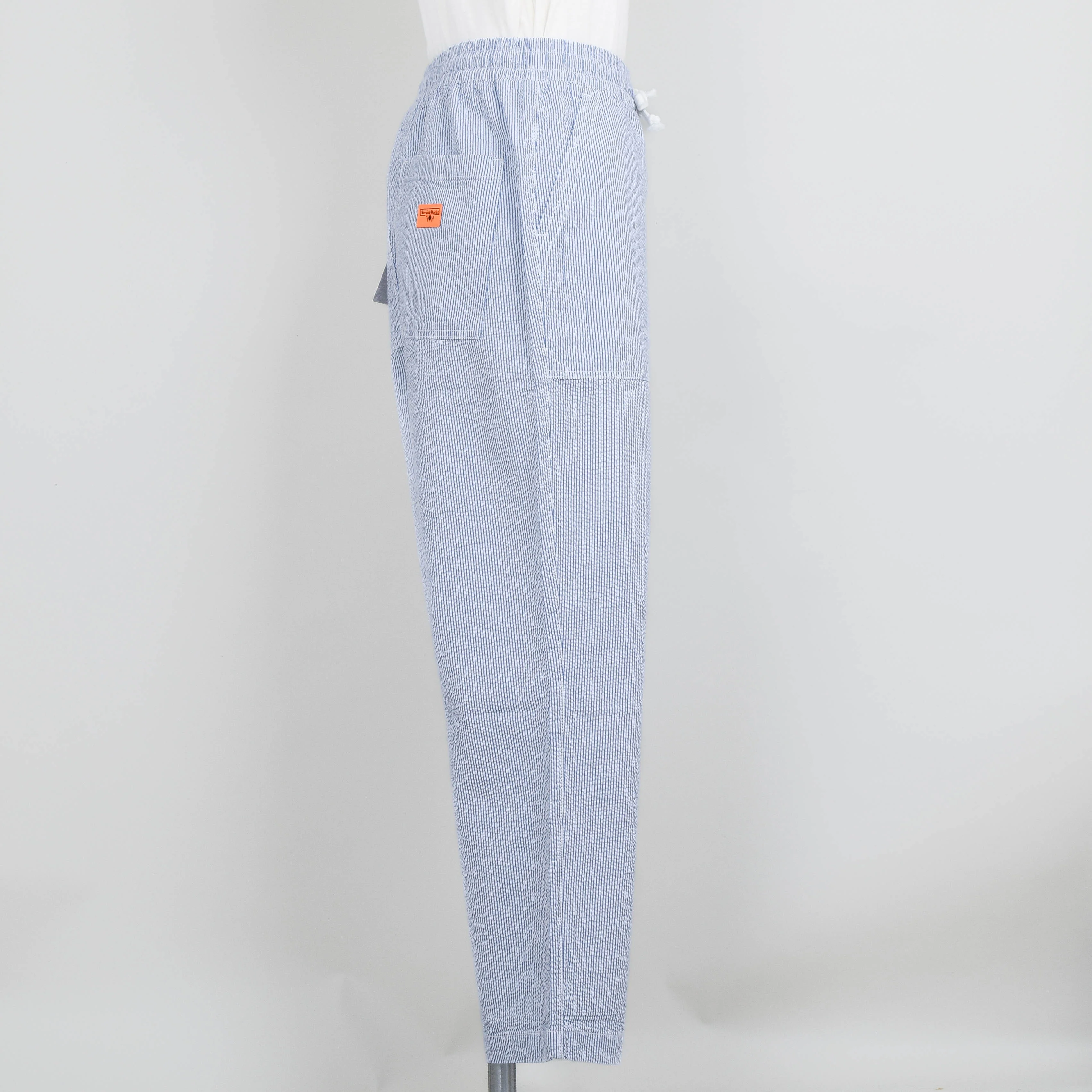Service Works Seersucker Chef Pants - Navy Stripe - Image 2