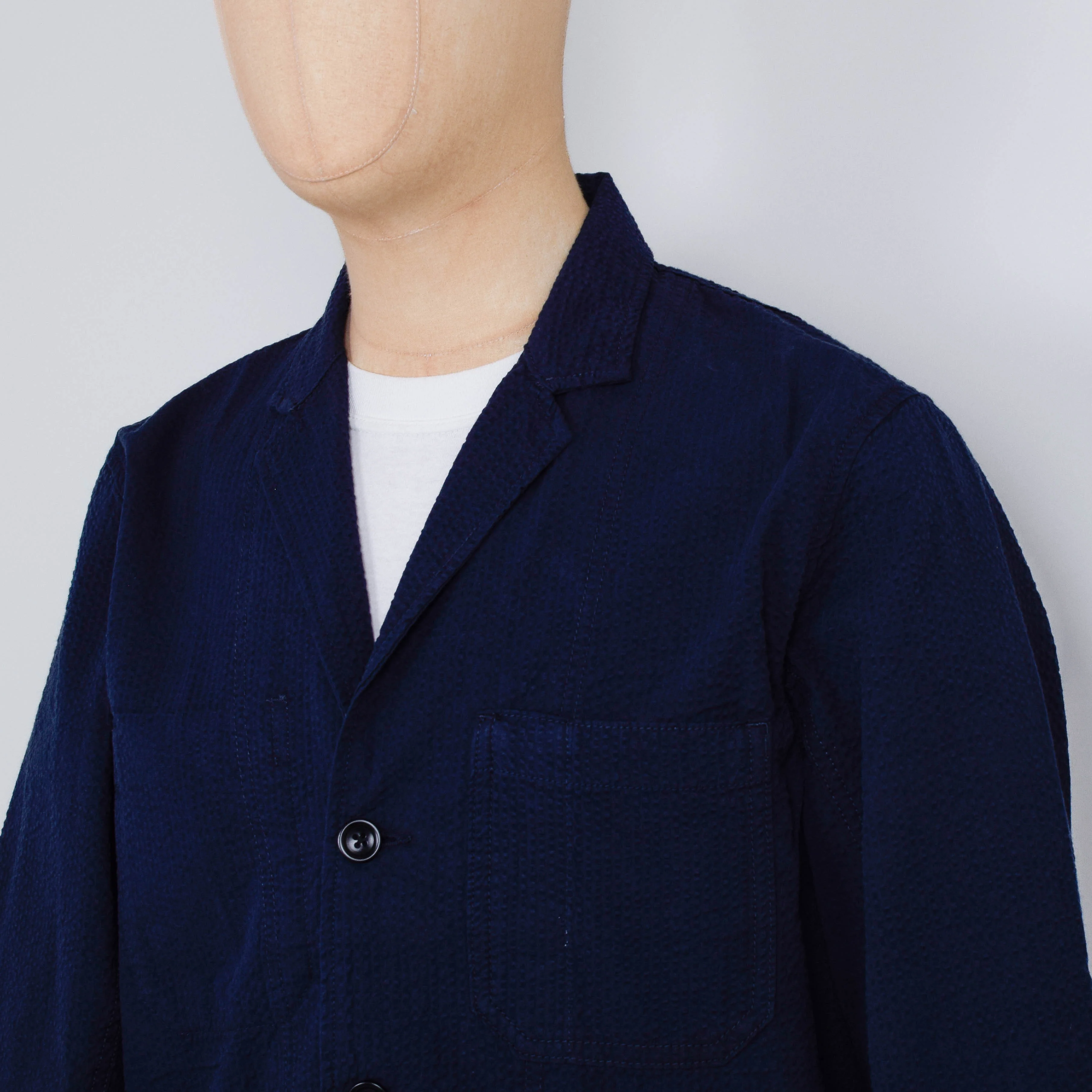 Service Works Seersucker Server Suit Jacket - Dark Navy - Image 2