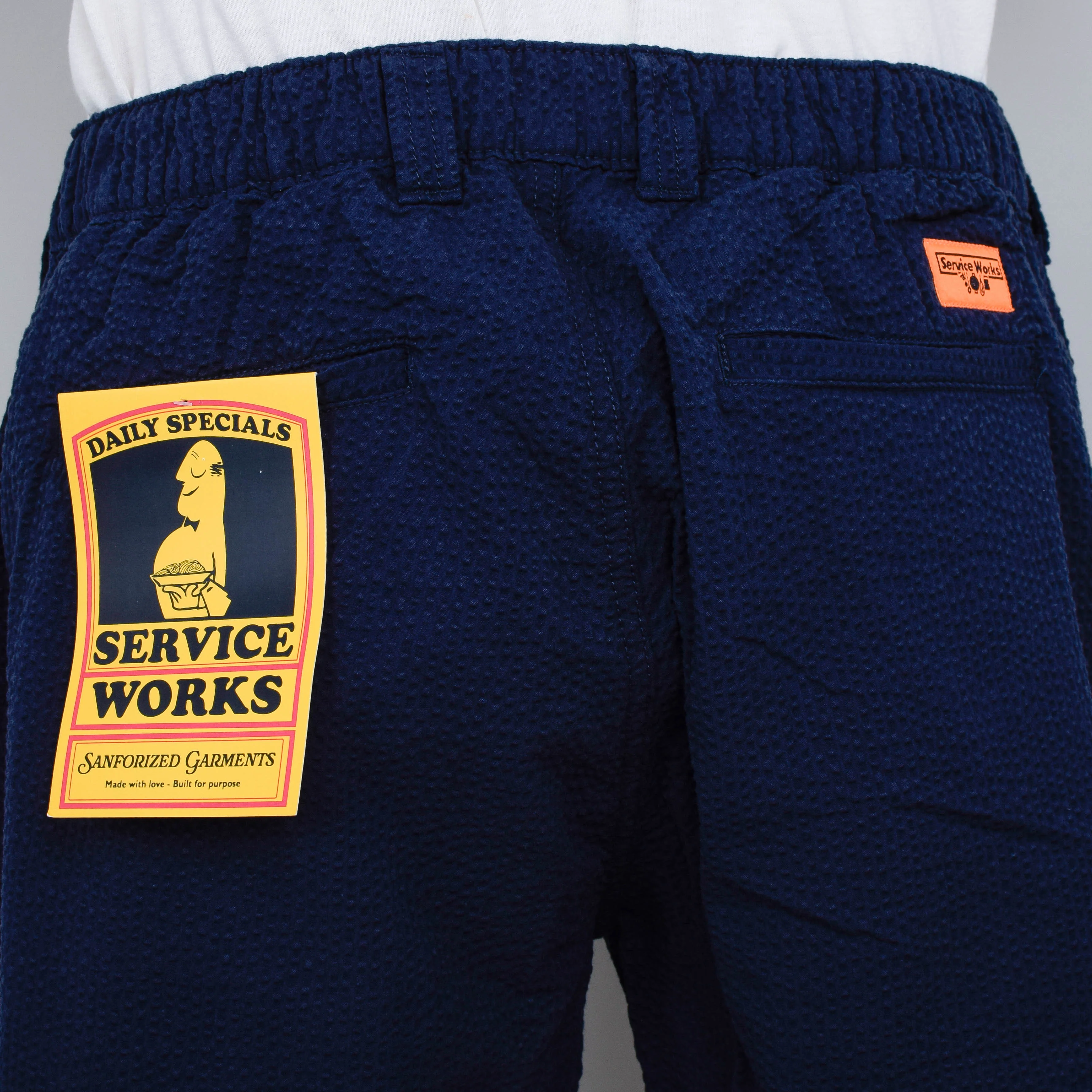 Service Works Seersucker Waiters Pants - Dark Navy - Image 3