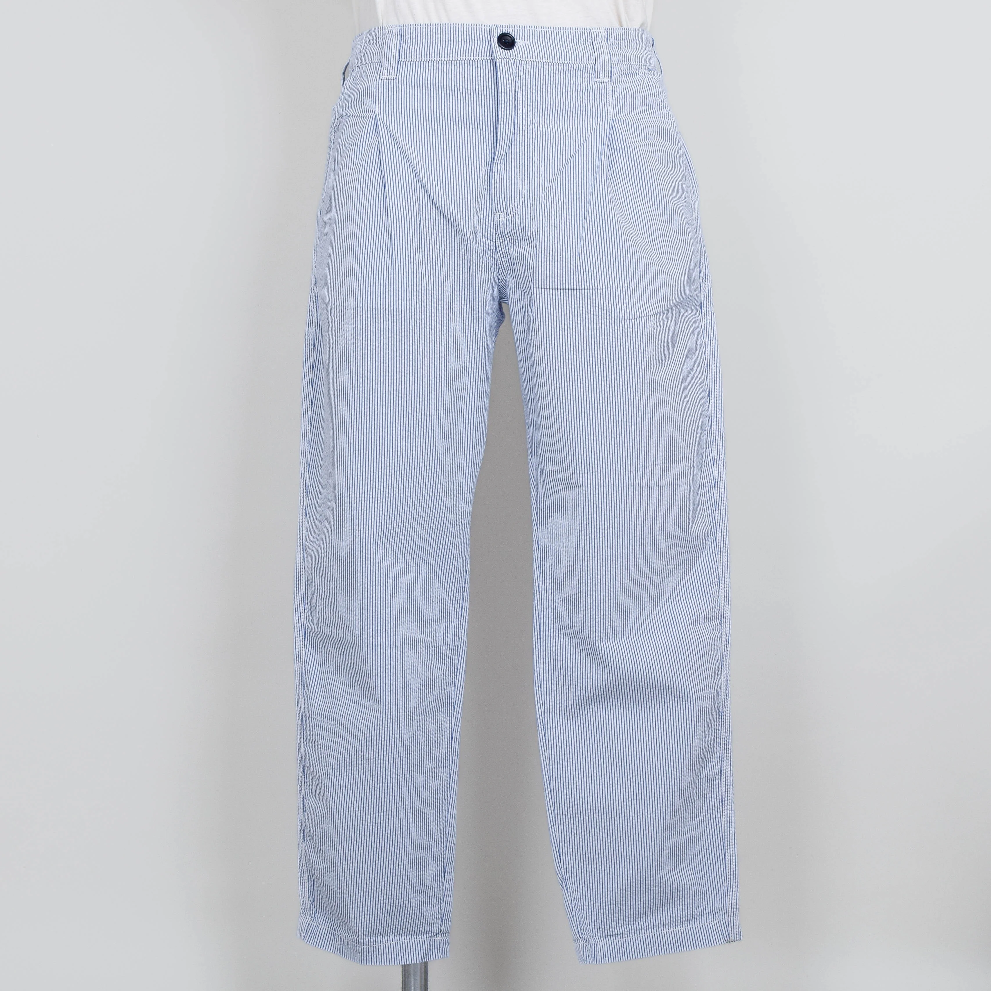 Service Works Seersucker Waiters Pants - Navy Stripe