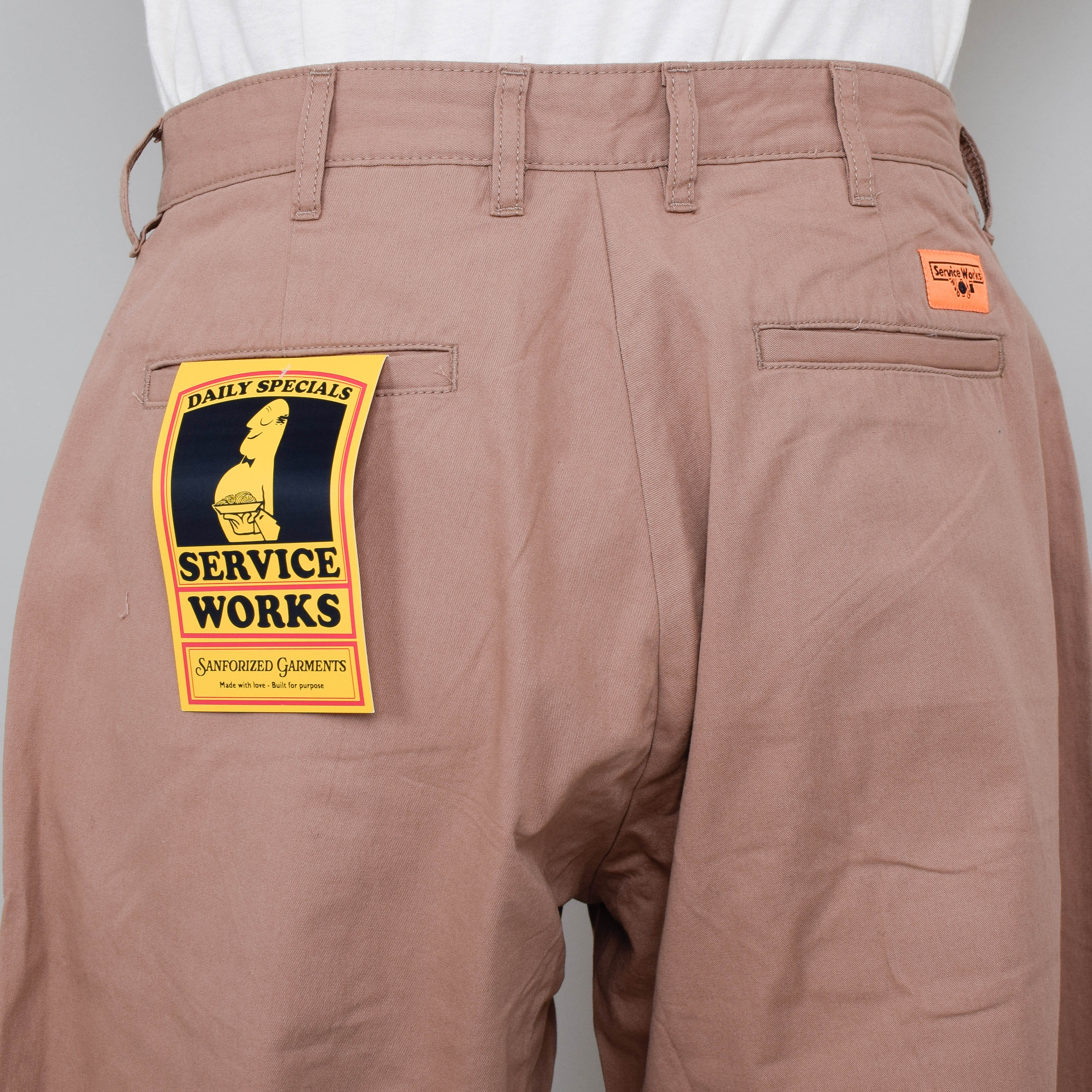 Service Works Twill Part Timer Pant - Mushroom - Image 3