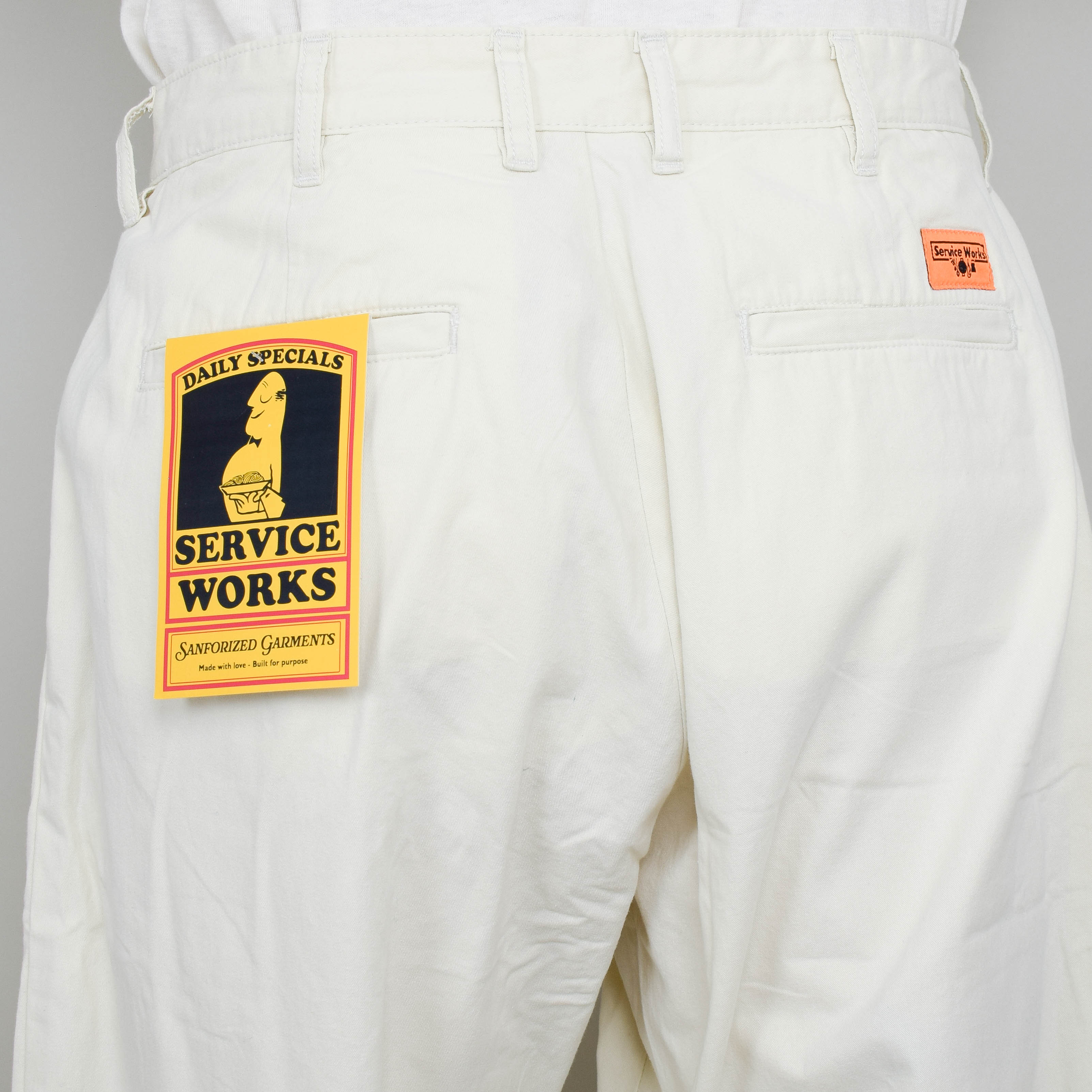 Service Works Twill Part Timer Pant - Off White - Image 3
