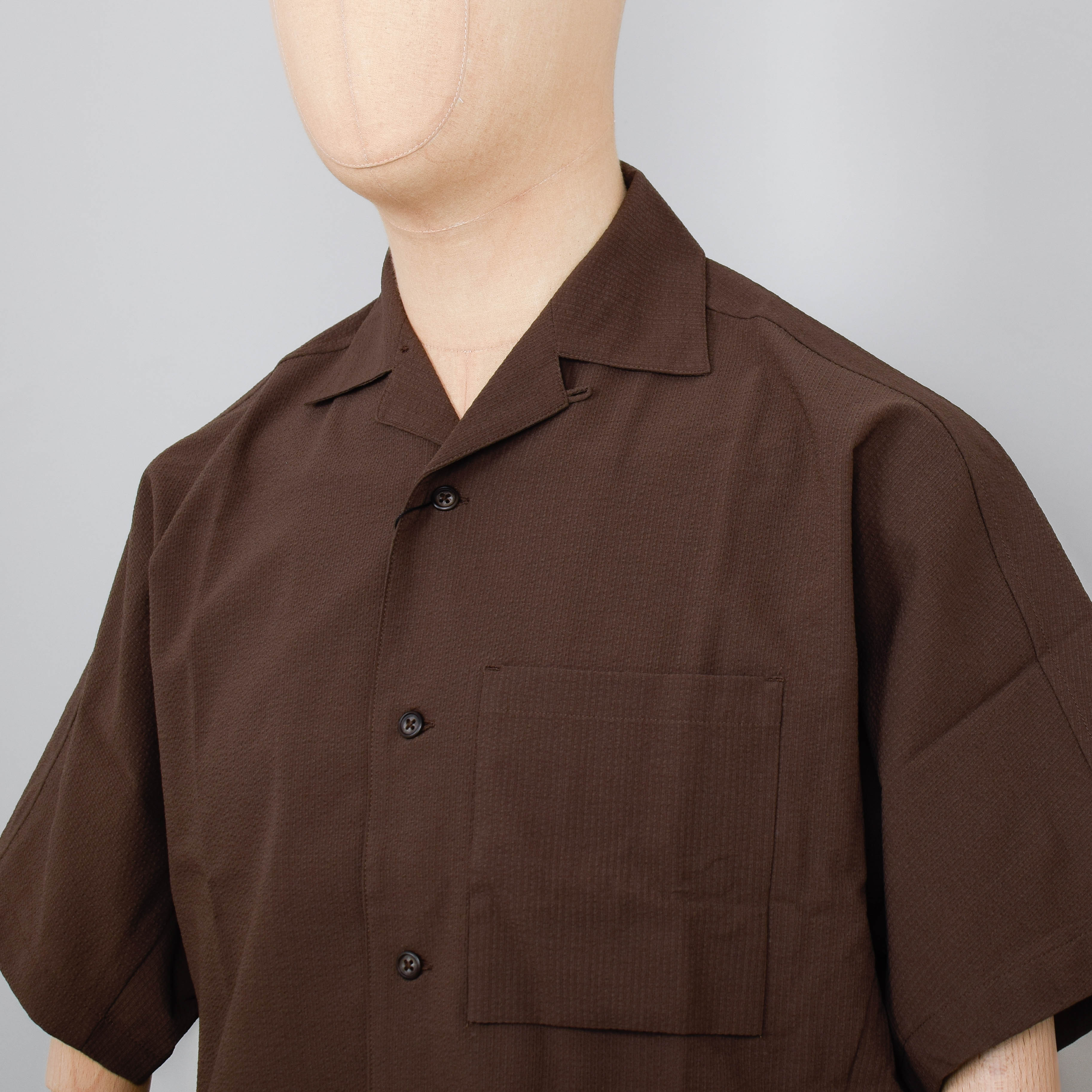 Snow Peak Airo Short Sleeve Shirt - Brown - Image 2