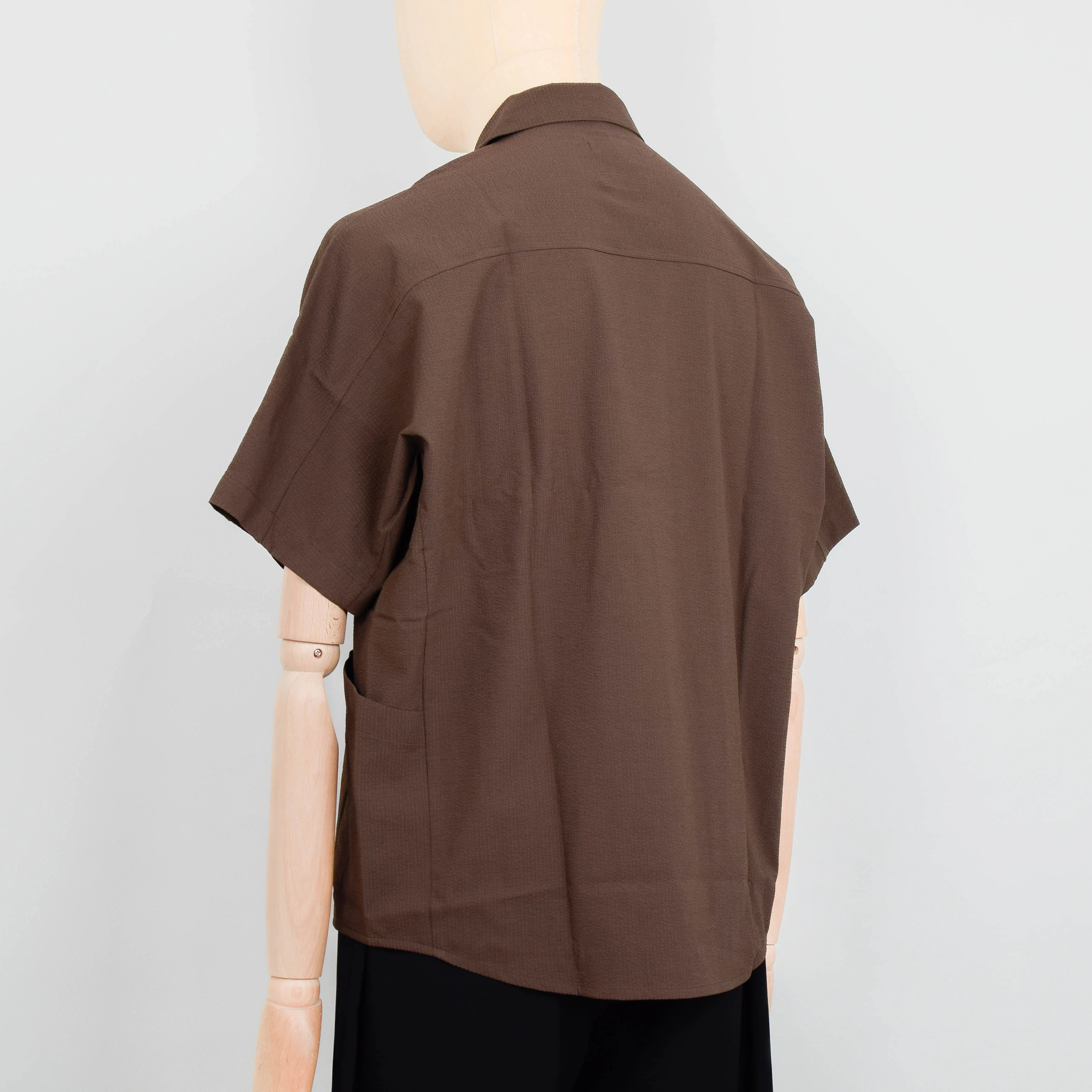 Snow Peak Airo Short Sleeve Shirt - Brown - Image 3
