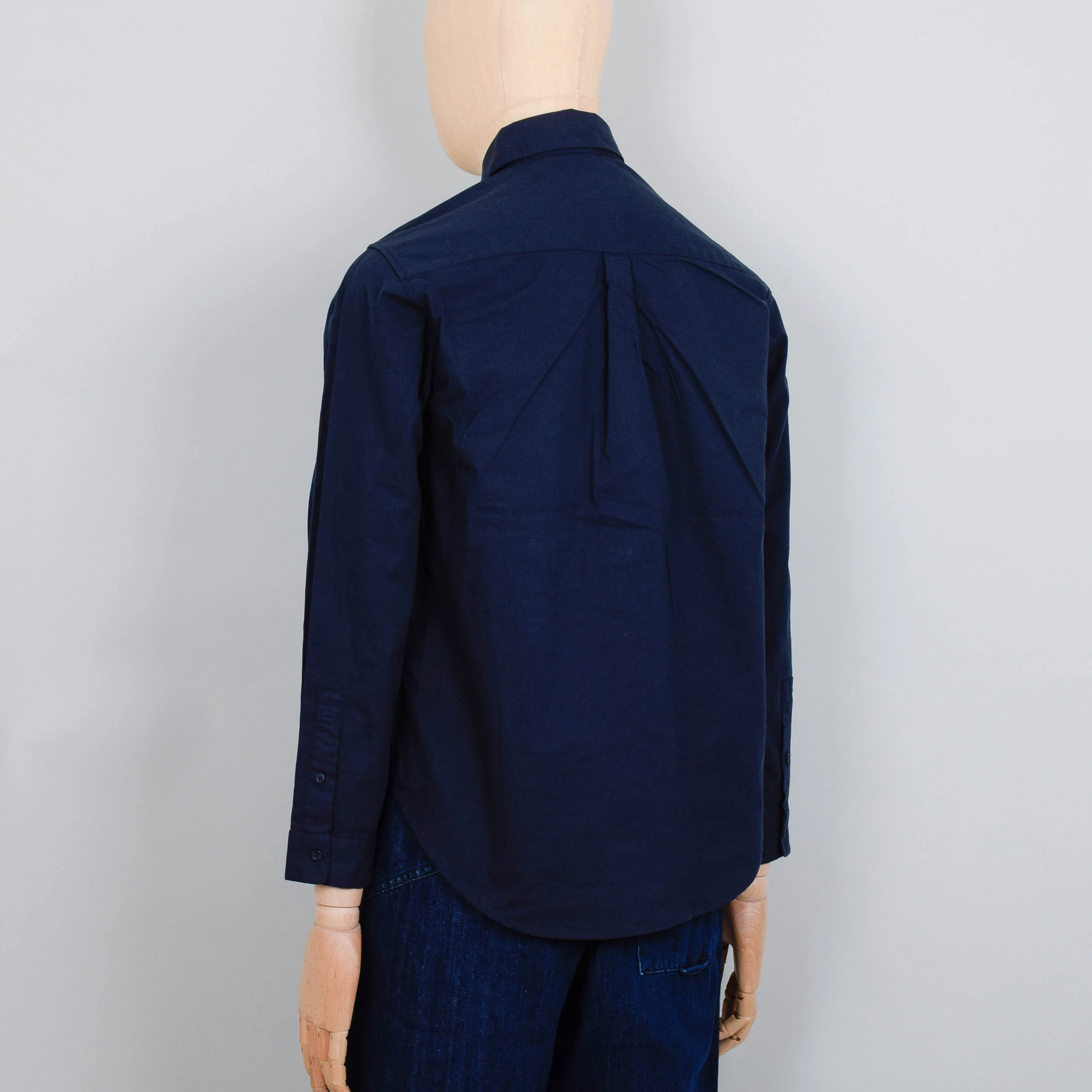 Snow Peak Cotton Poplin Shirt - Navy - Image 3