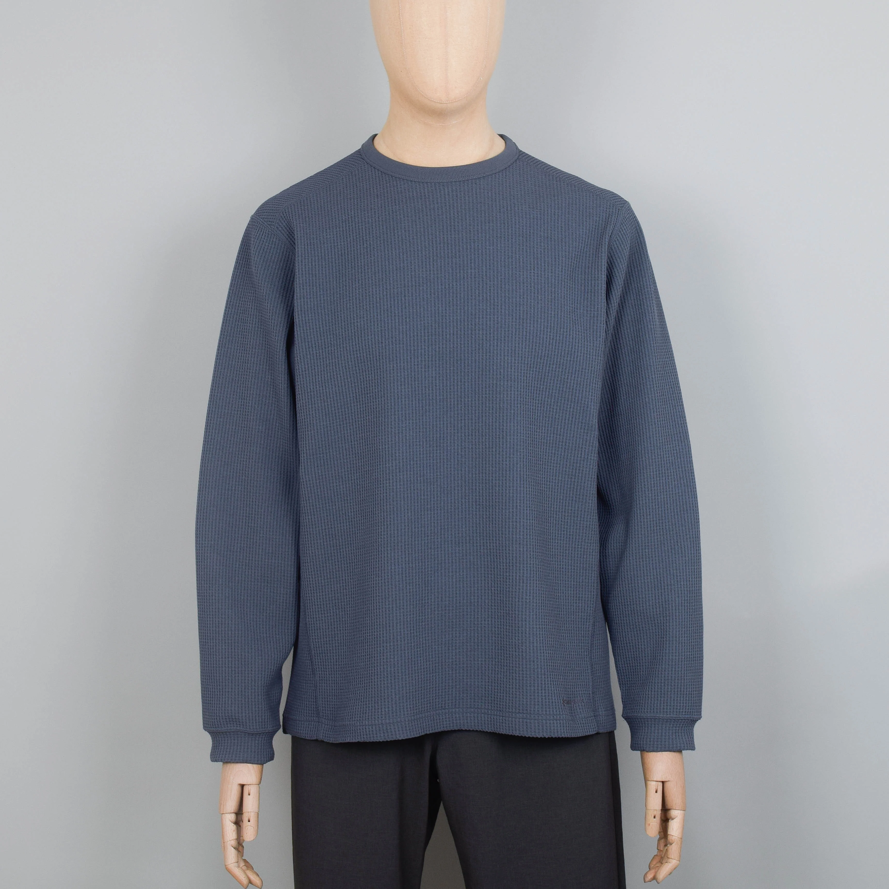 Snow Peak Dry Waffle Long Sleeve T-Shirt - Grey