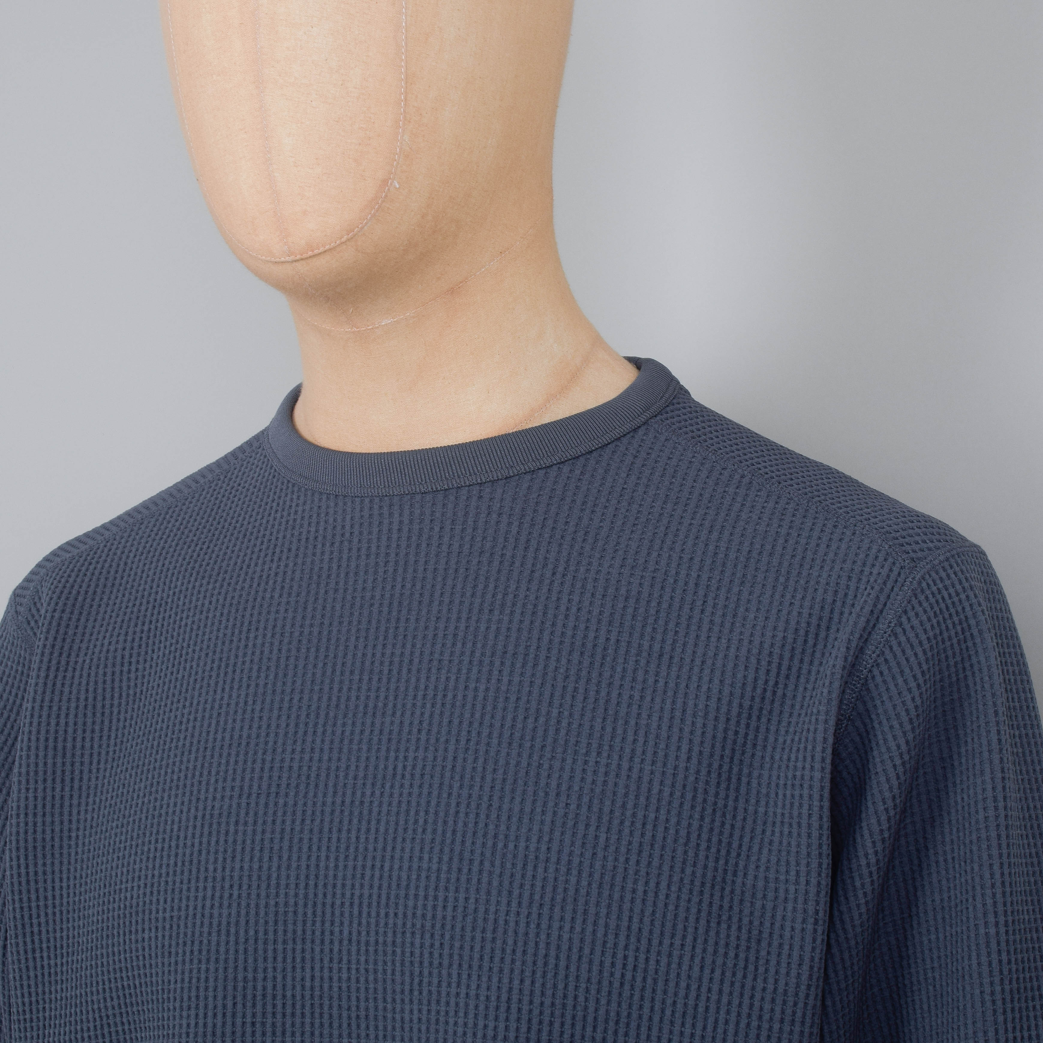Snow Peak Dry Waffle Long Sleeve T-Shirt - Grey - Image 2