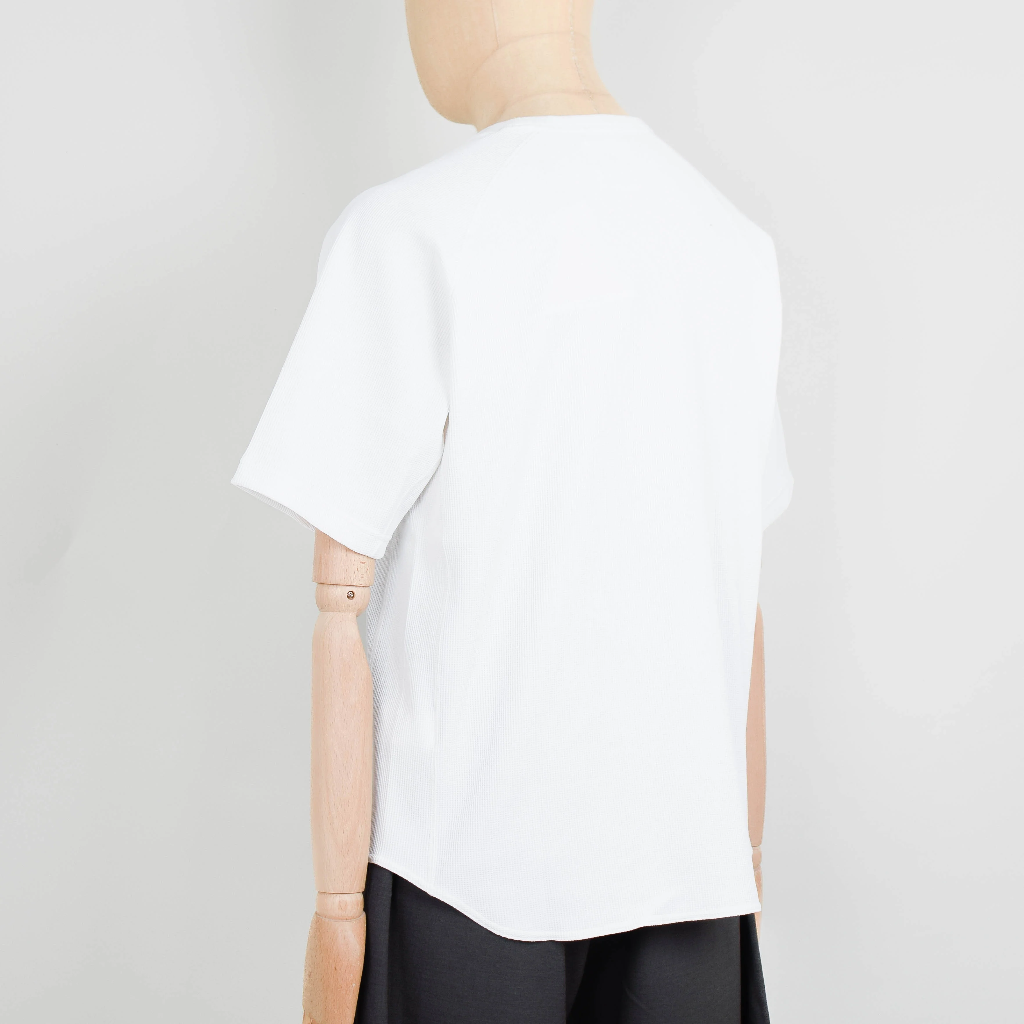 Snow Peak Dry Waffle Short Sleeve T-Shirt - Off White - Image 3