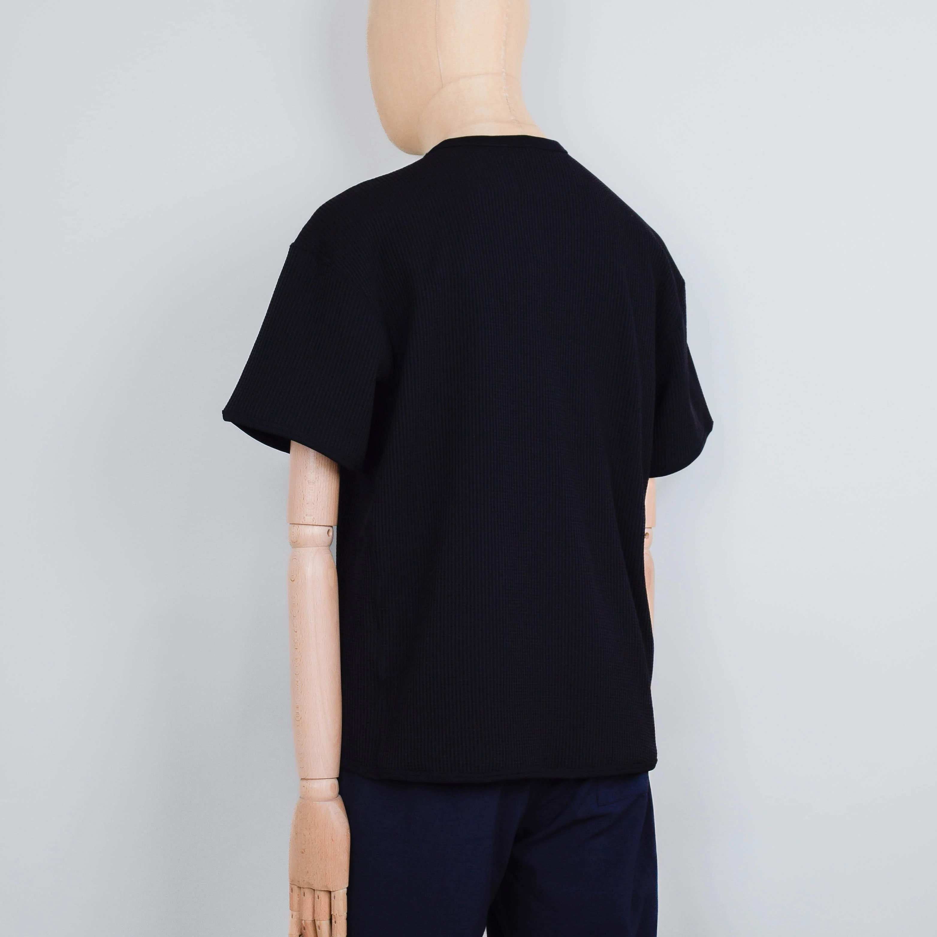 Snow Peak Dry Waffle T-Shirt - Black - Image 3