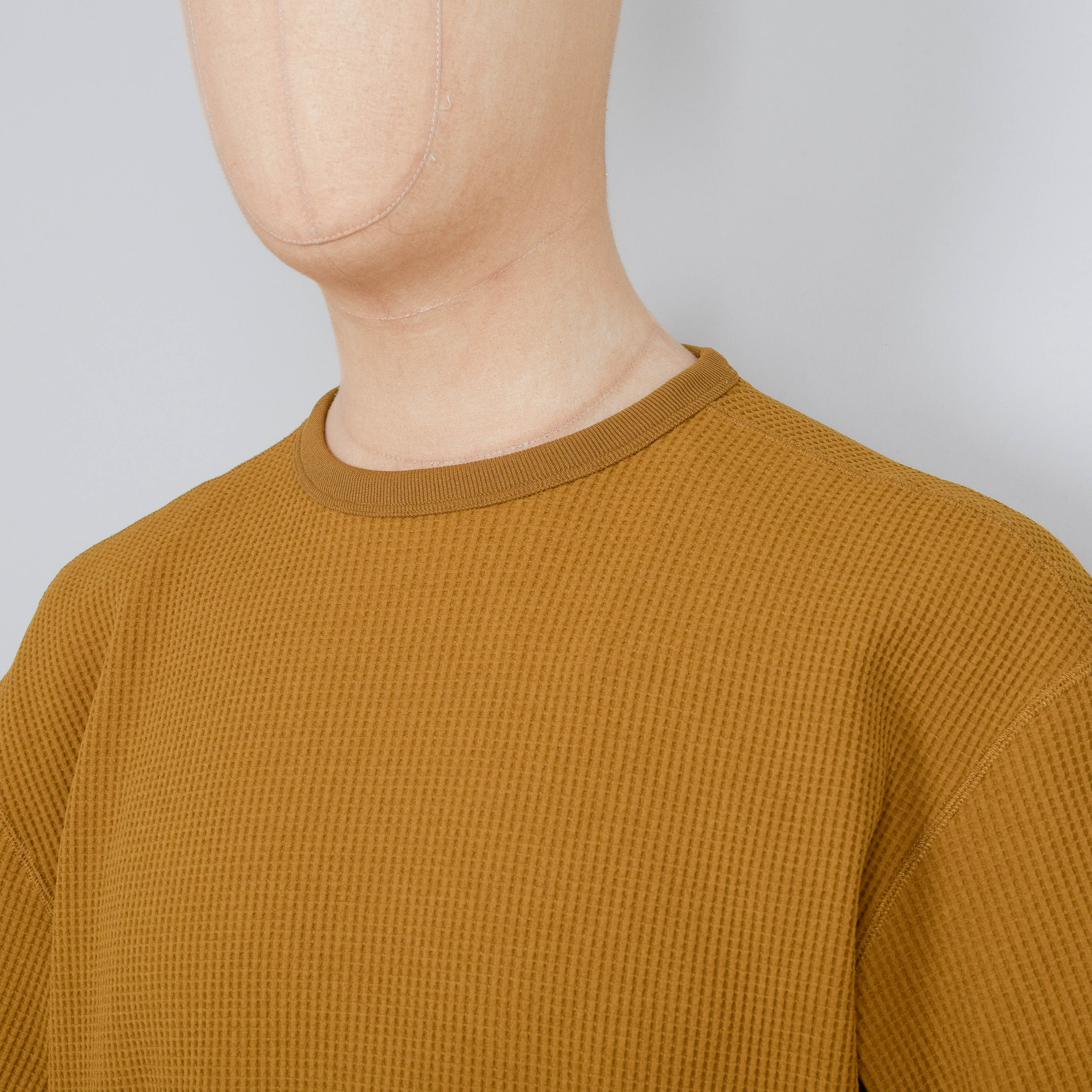 Snow Peak Dry Waffle T-Shirt - Mustard - Image 2