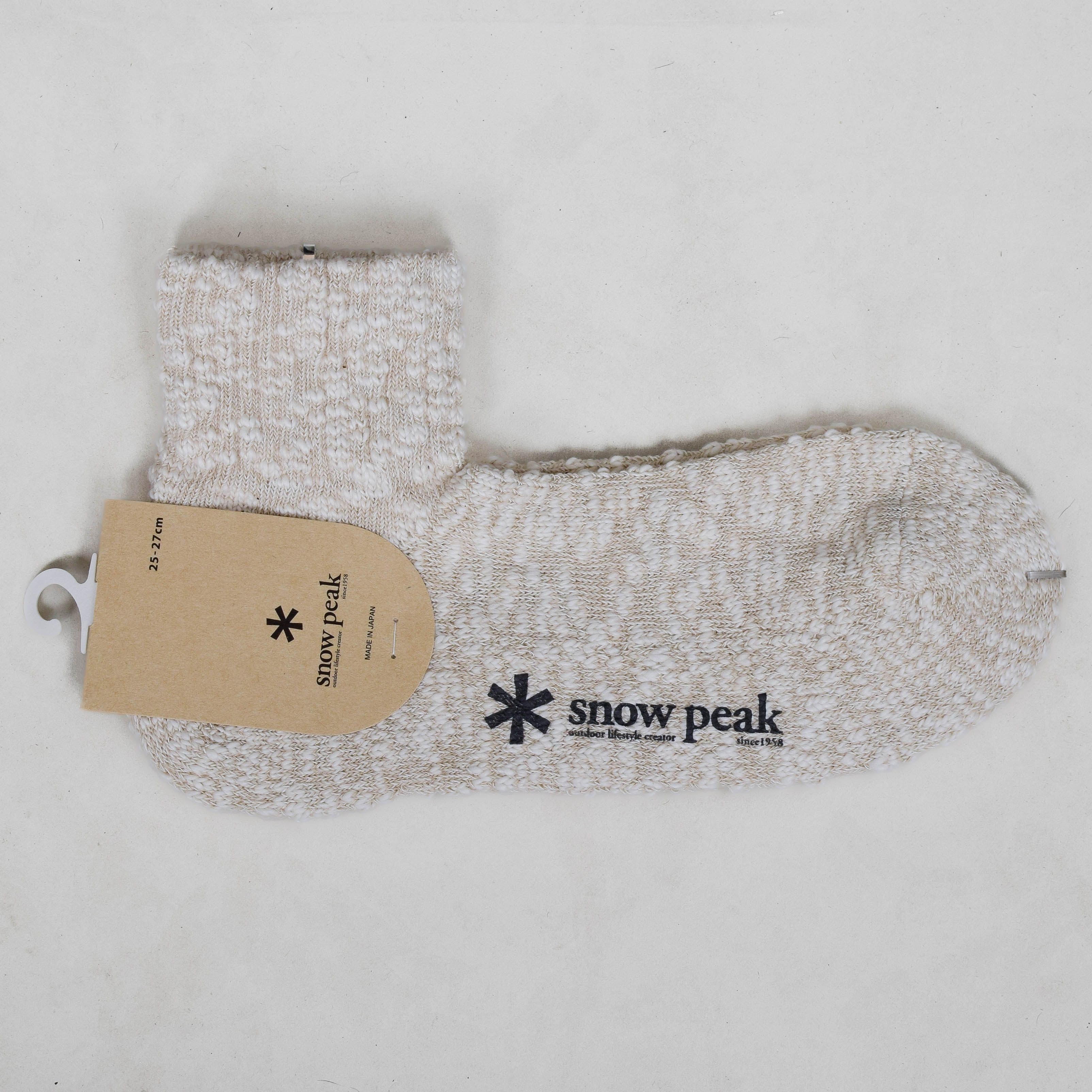 Snow Peak Garagara Socks - Ivory
