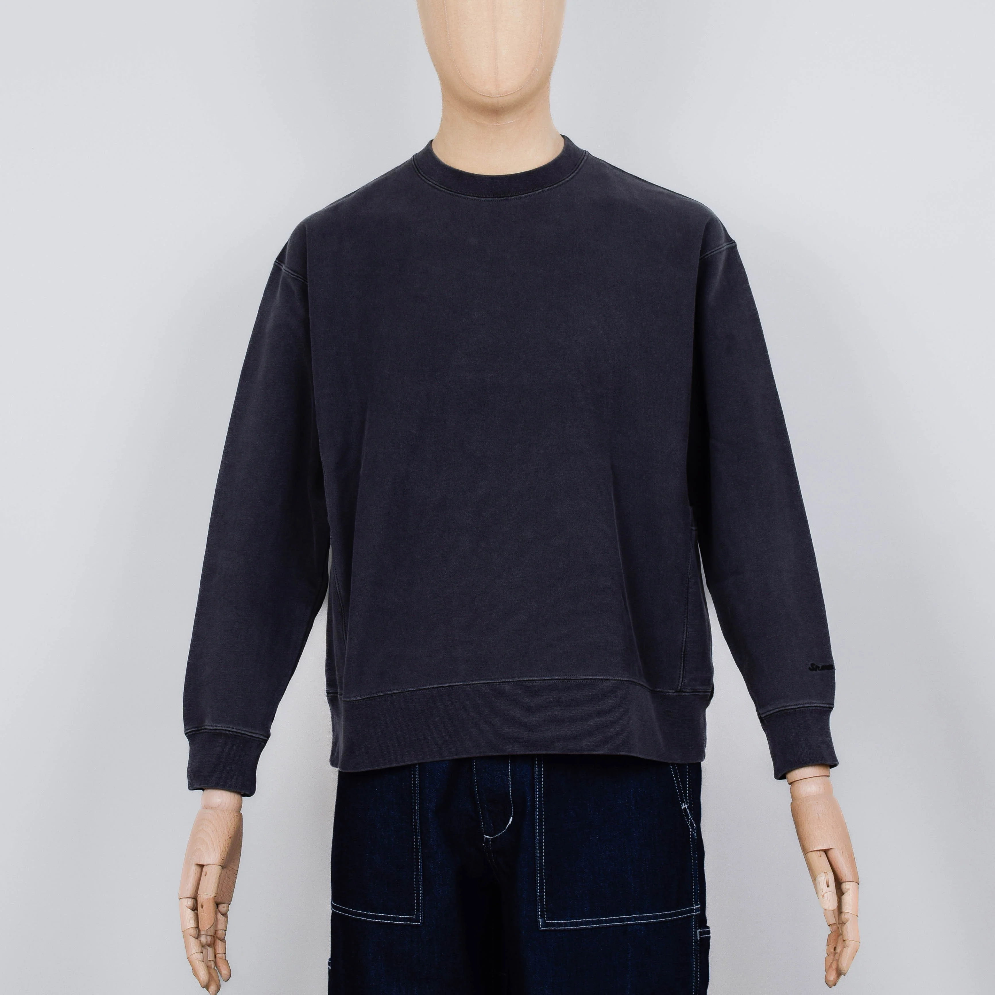 Snow Peak Garment Dyed Pullover - Charcoal