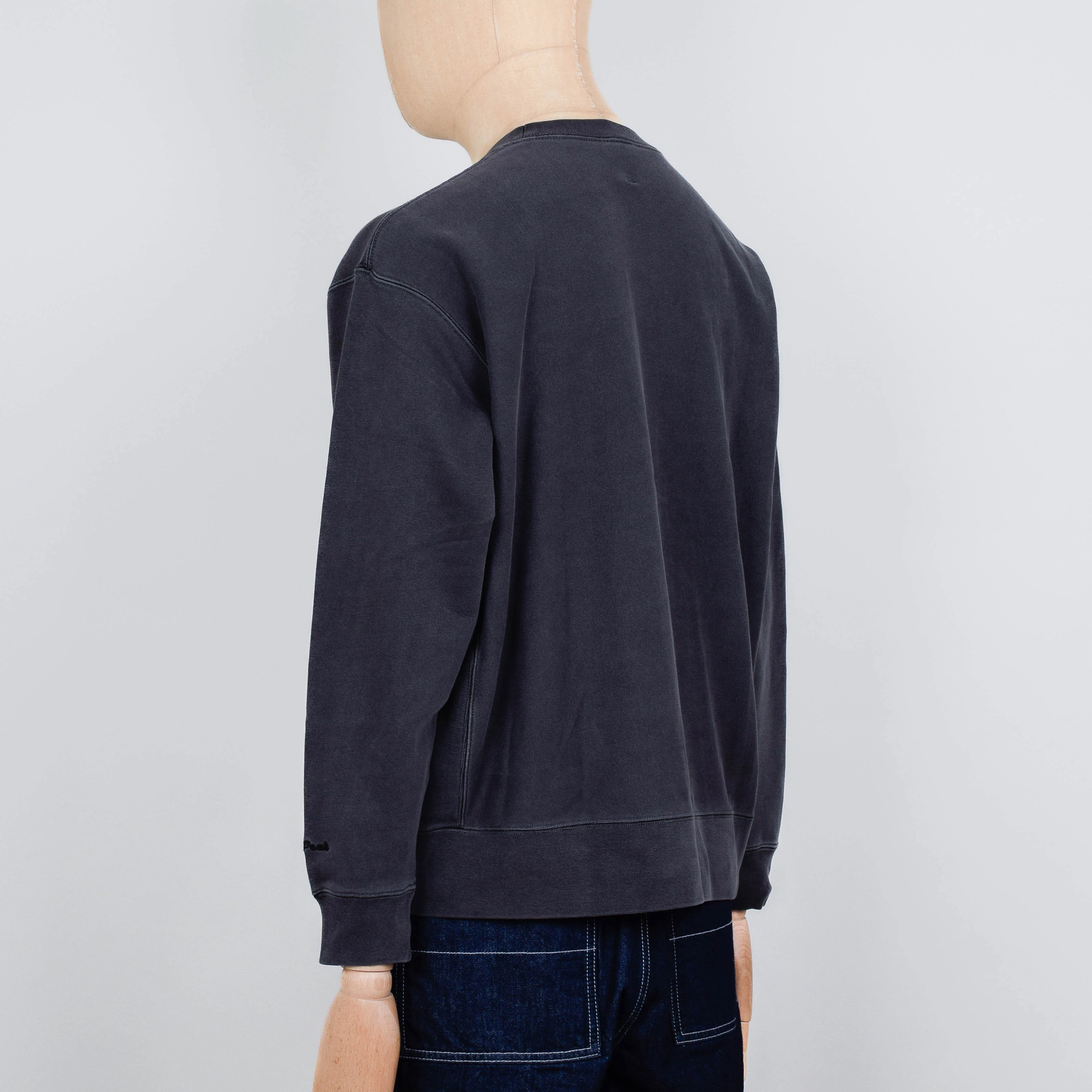 Snow Peak Garment Dyed Pullover - Charcoal - Image 3