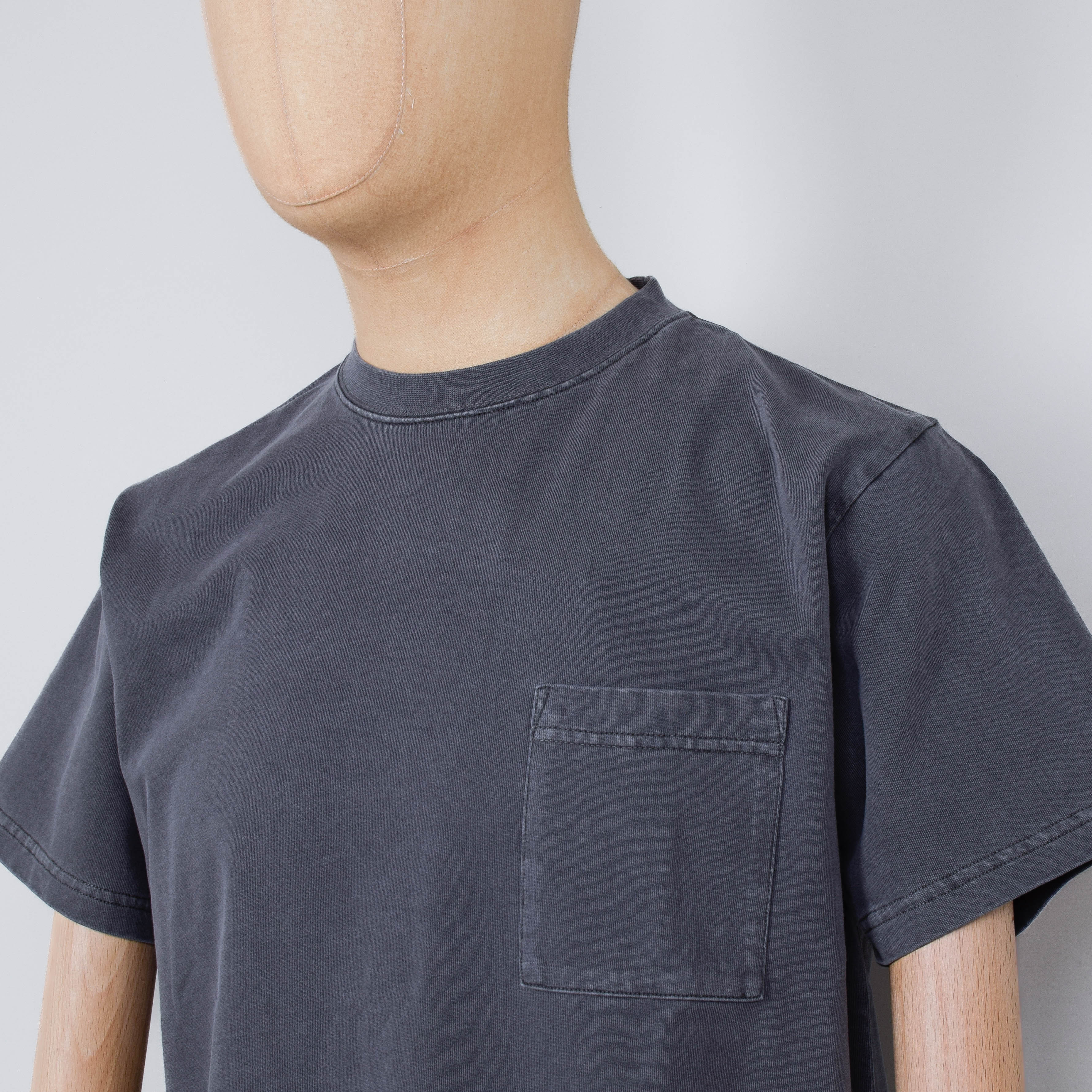 Snow Peak Garment Dyed T-Shirt - Charcoal - Image 3