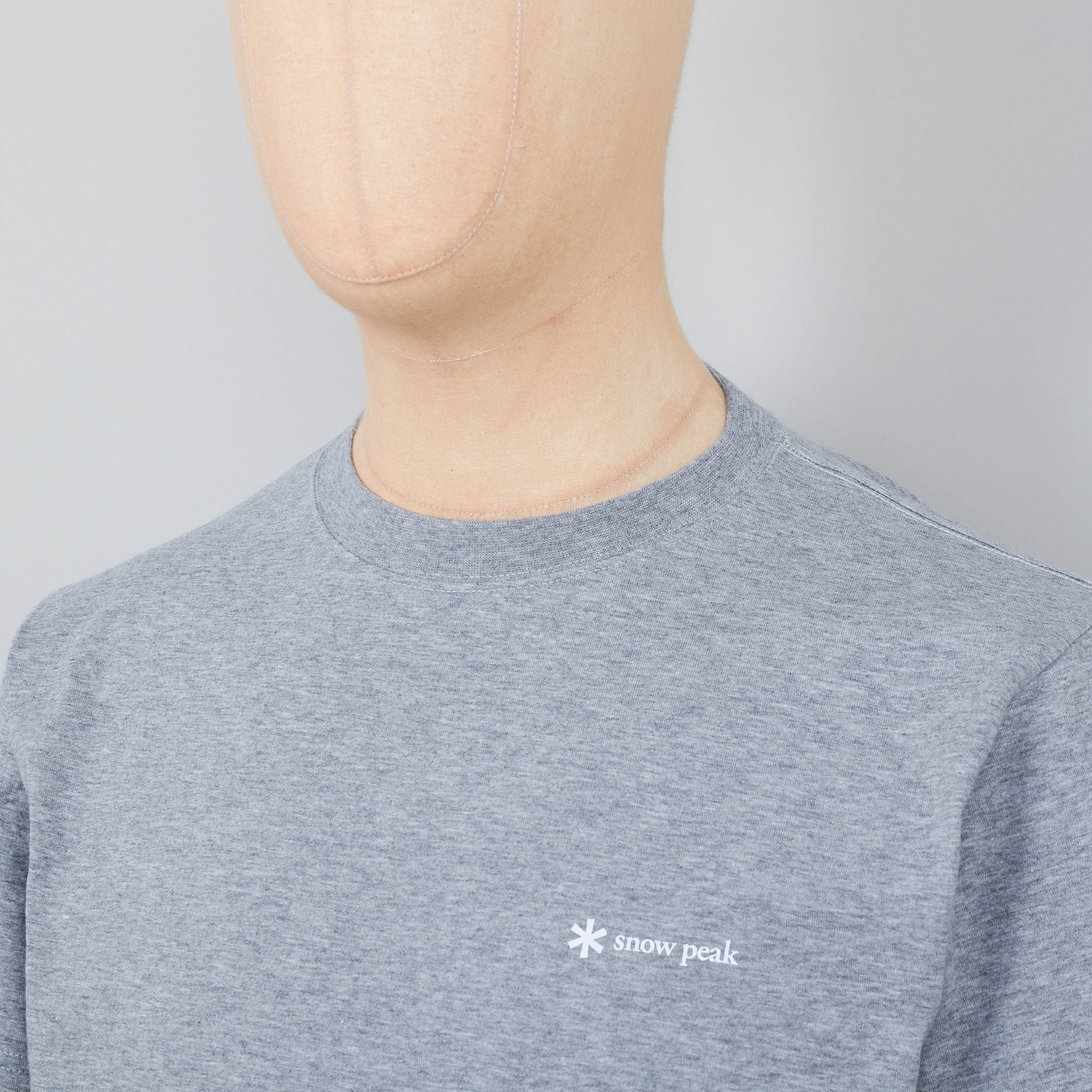Snow Peak Logo T Shirt - M.Grey - Image 2