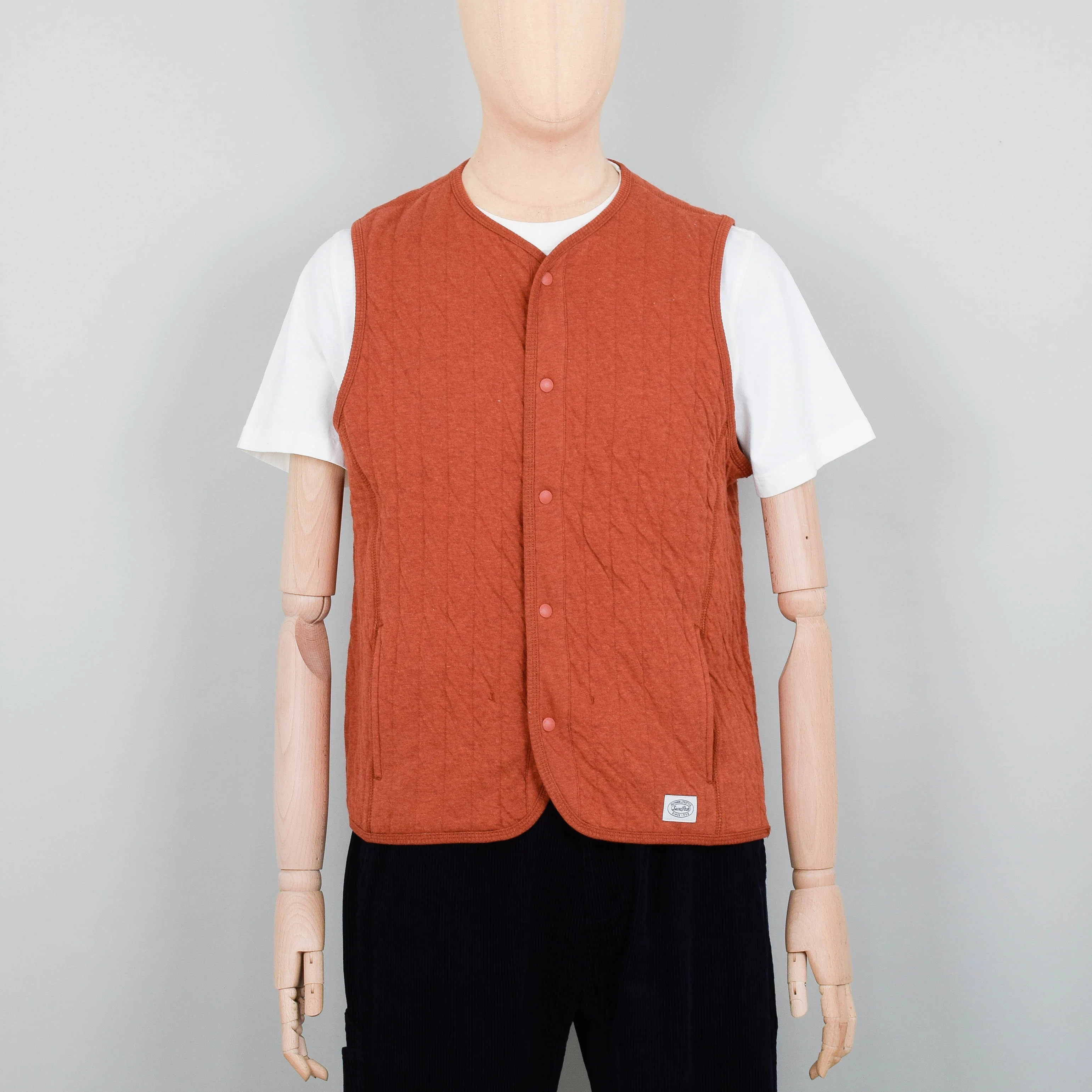 Snow Peak Natural Warm Stretch Vest - Orange