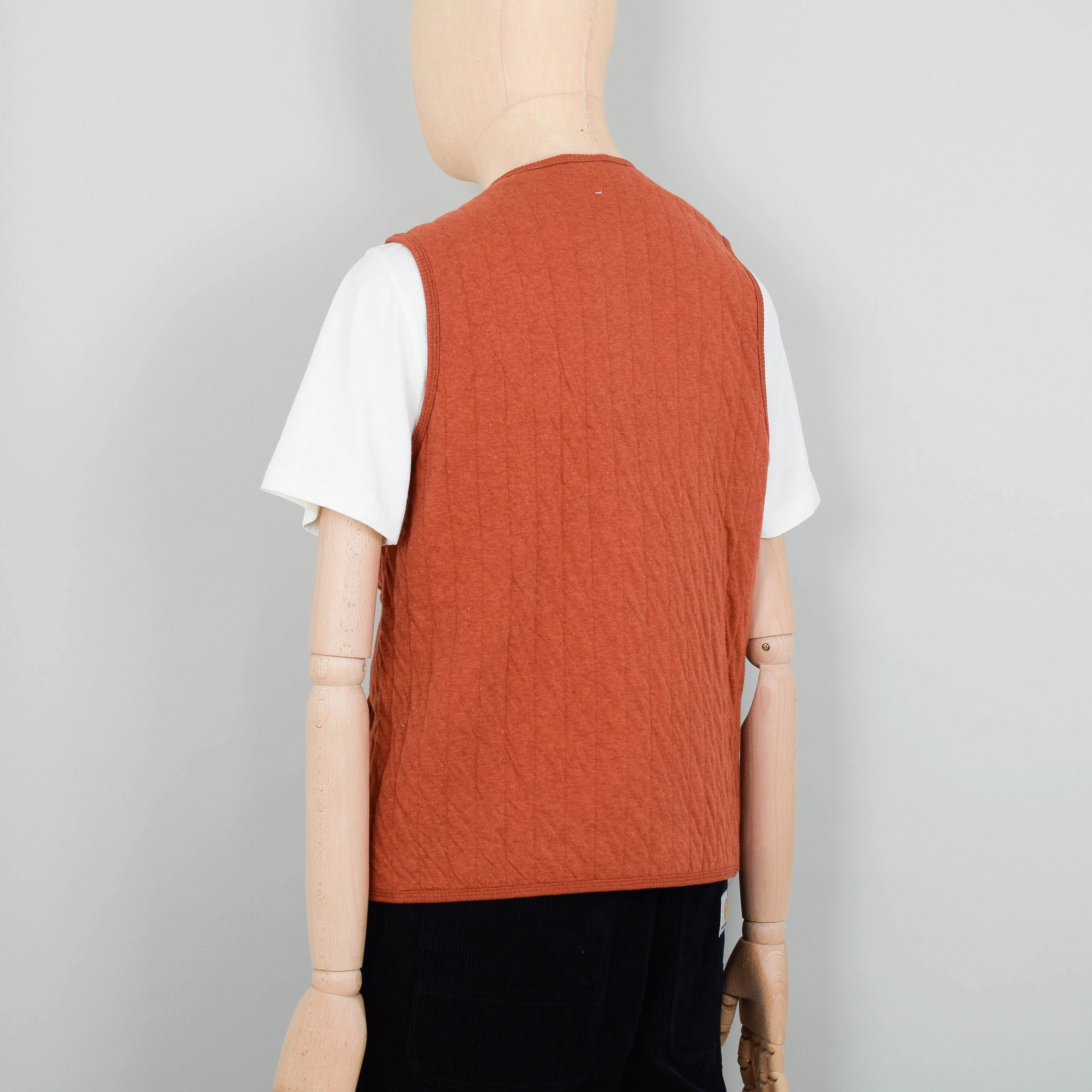 Snow Peak Natural Warm Stretch Vest - Orange - Image 4