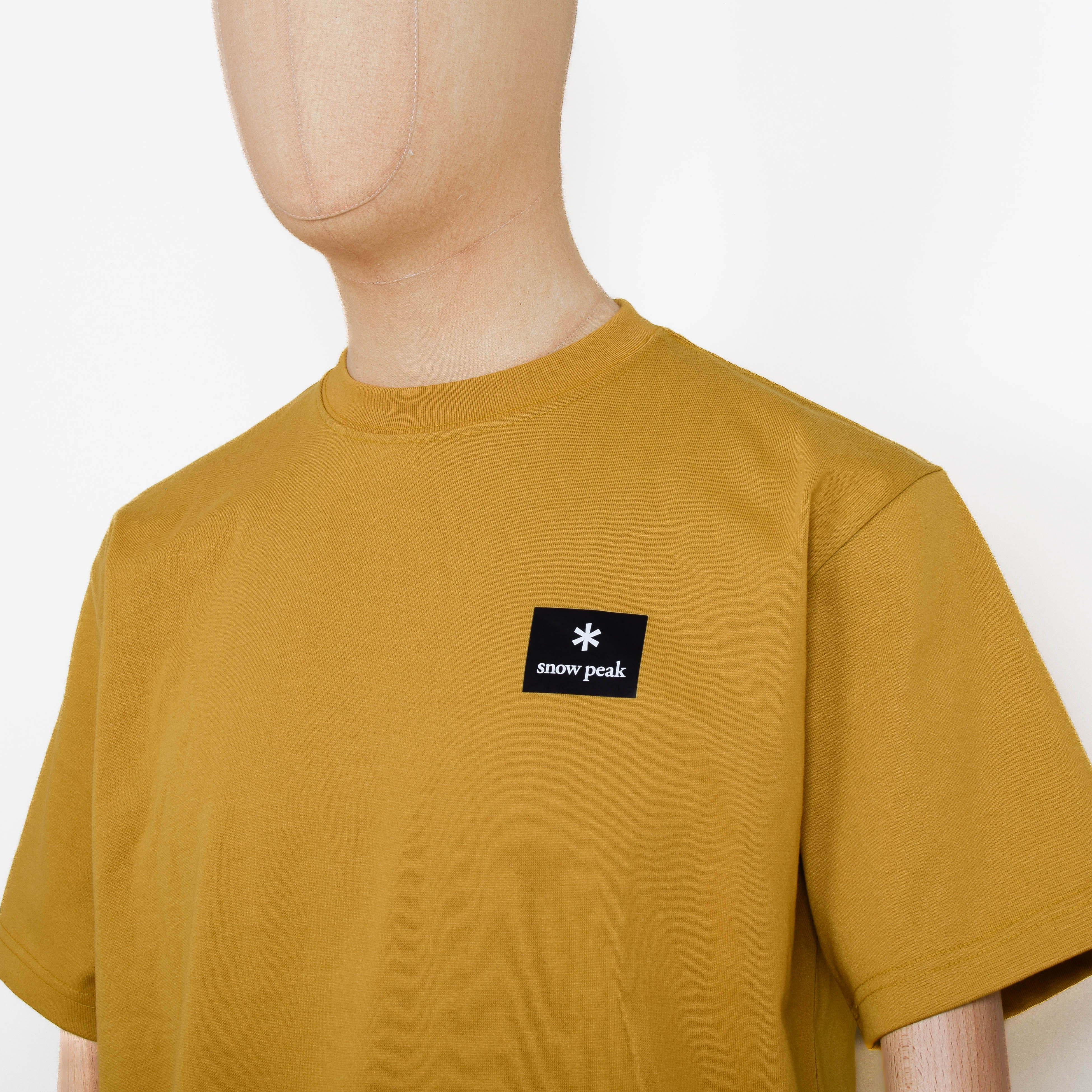 Snow Peak NSD Square Logo T-Shirt - Yellow - Image 2