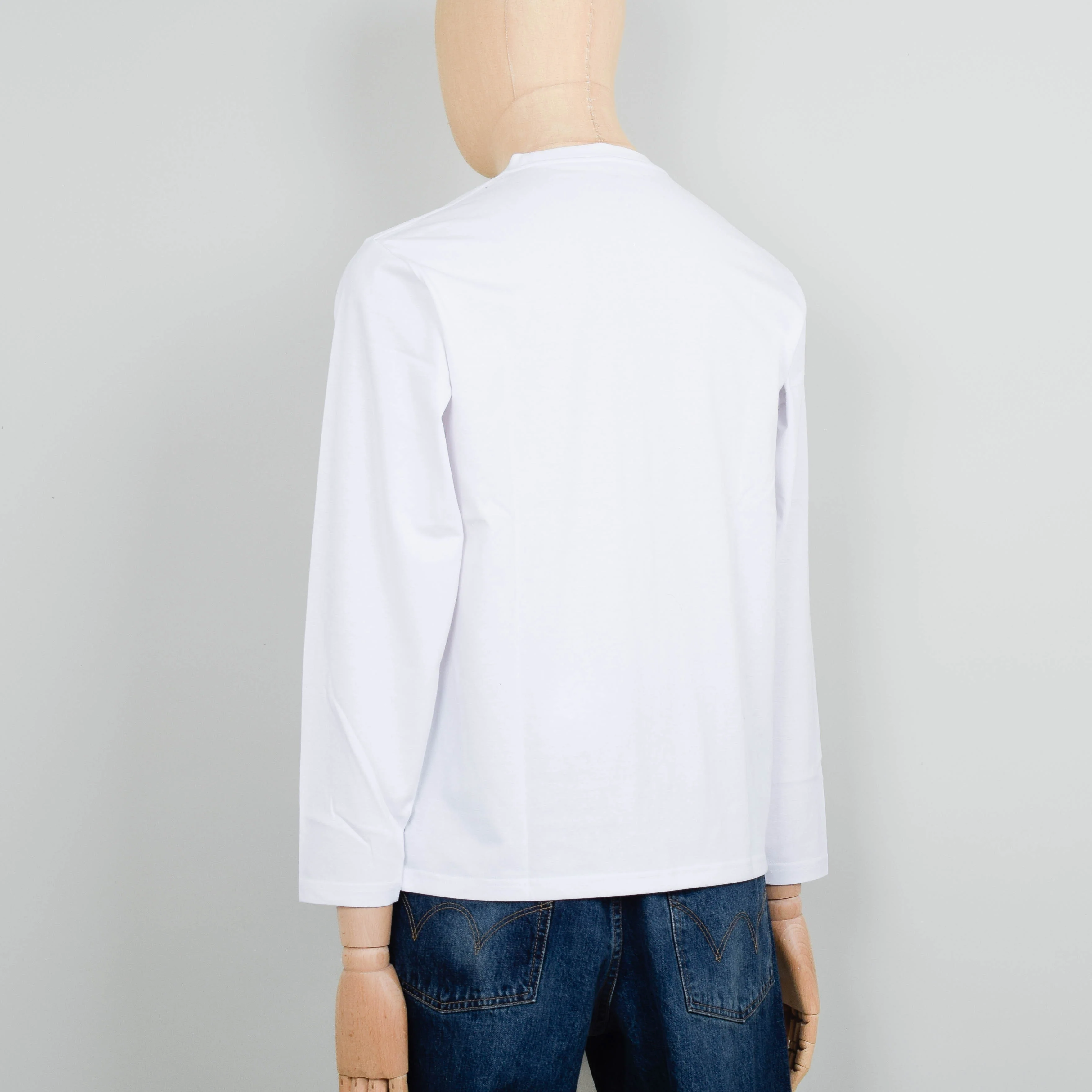Snow Peak Onepoint Logo Long Sleeve T-Shirt - White - Image 3