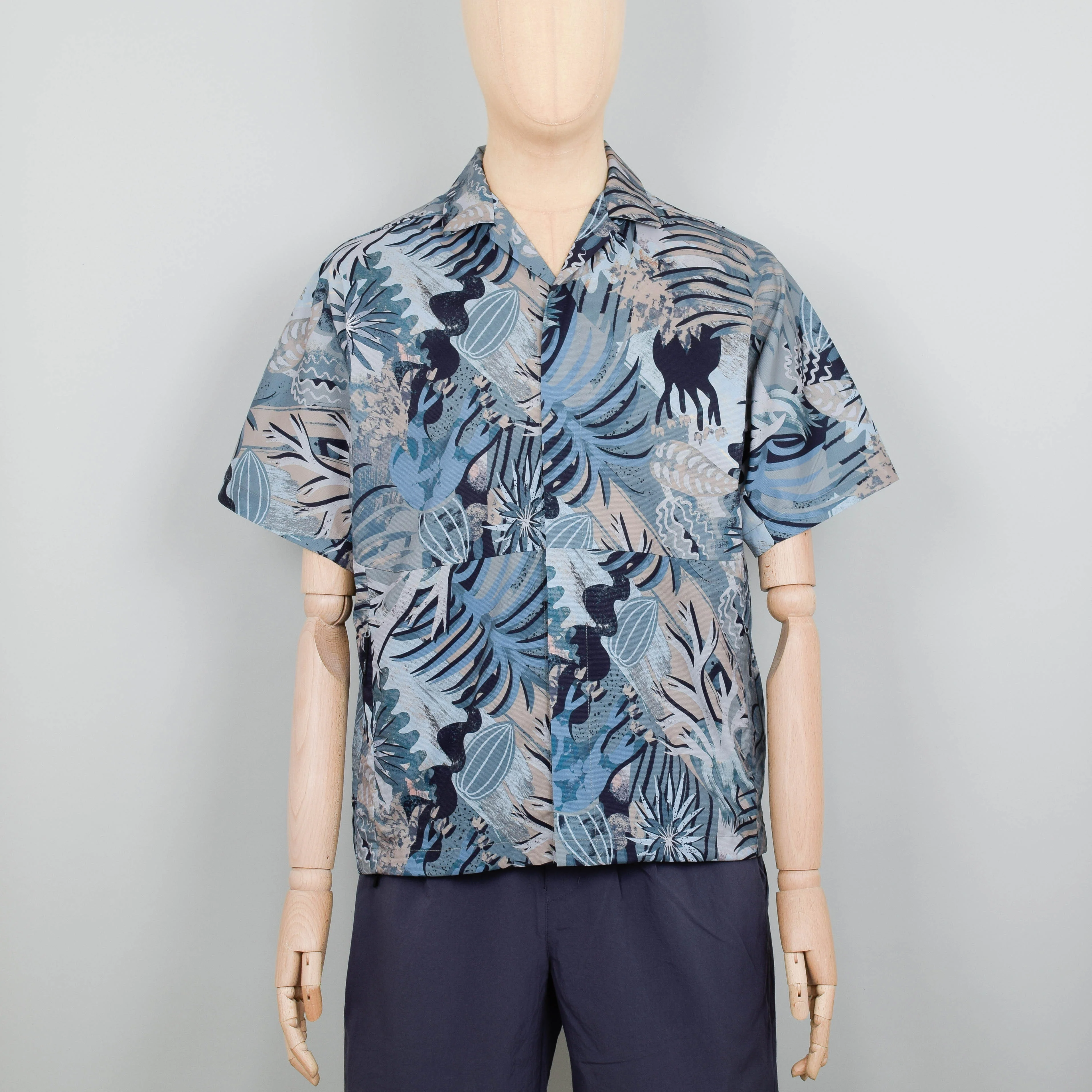 Snow Peak Printed Quick Dry Shirt - Khaki