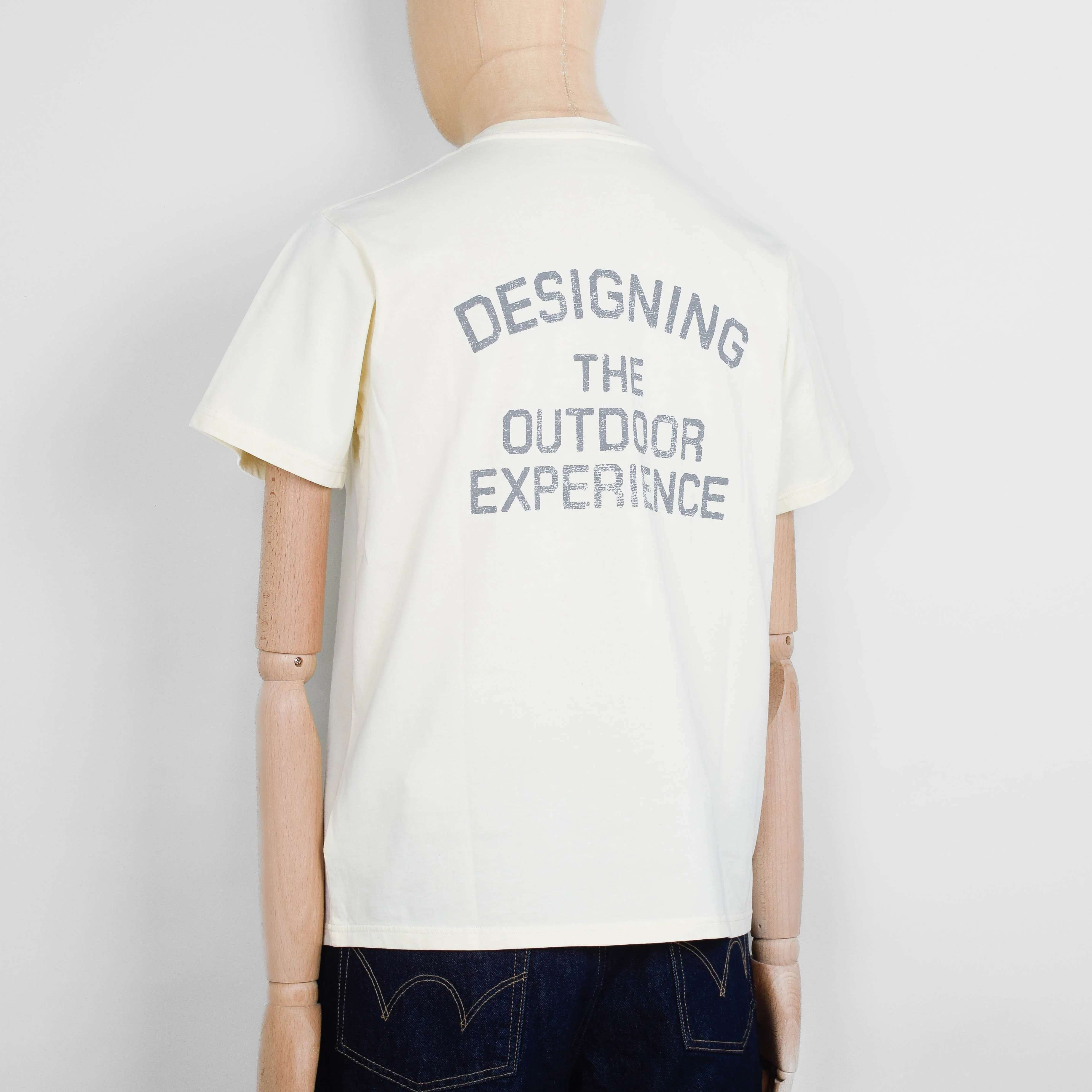 Snow Peak Recycled Cotton Dyed T-shirt SPC, Light Beige - Image 2