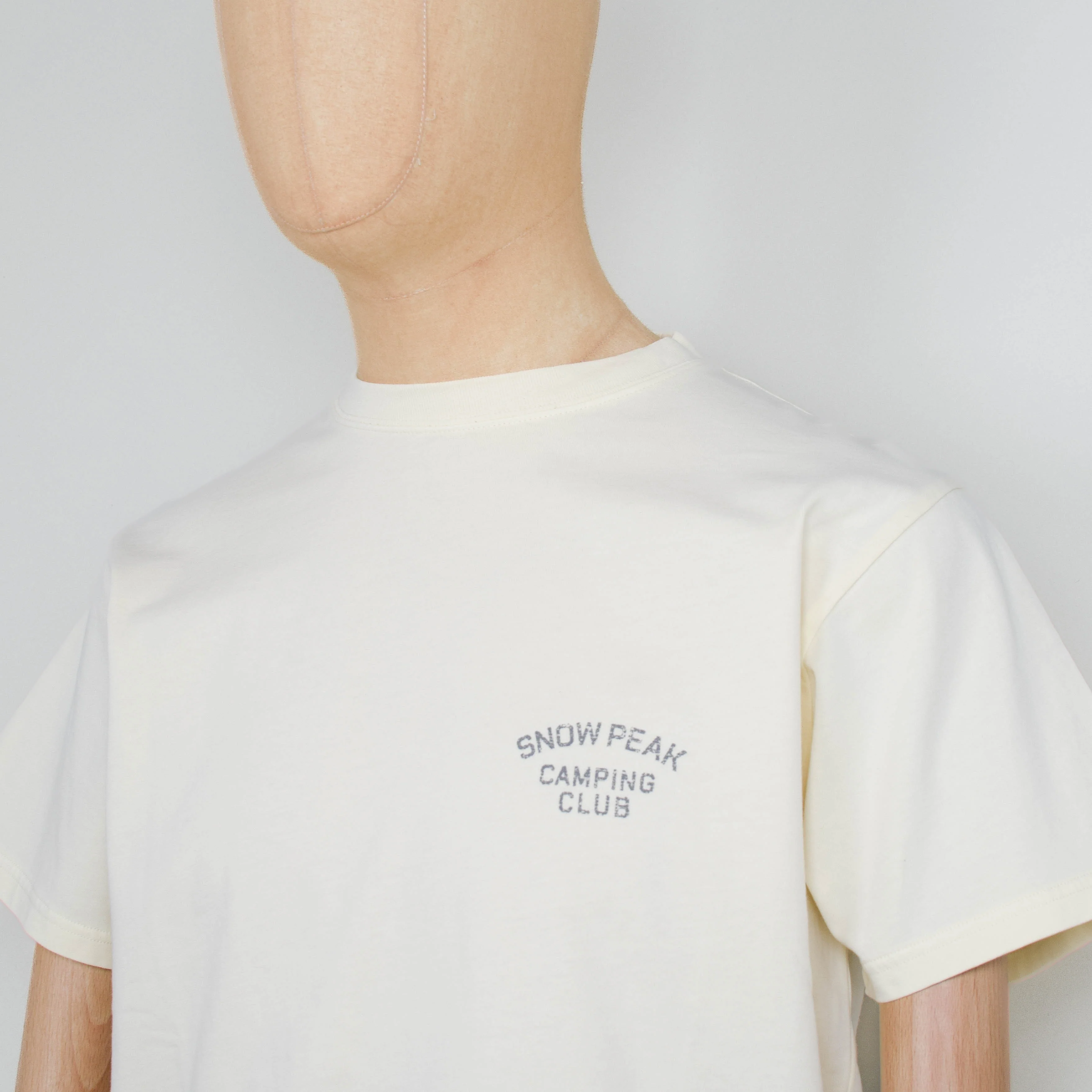 Snow Peak Recycled Cotton Dyed T-shirt SPC, Light Beige - Image 3