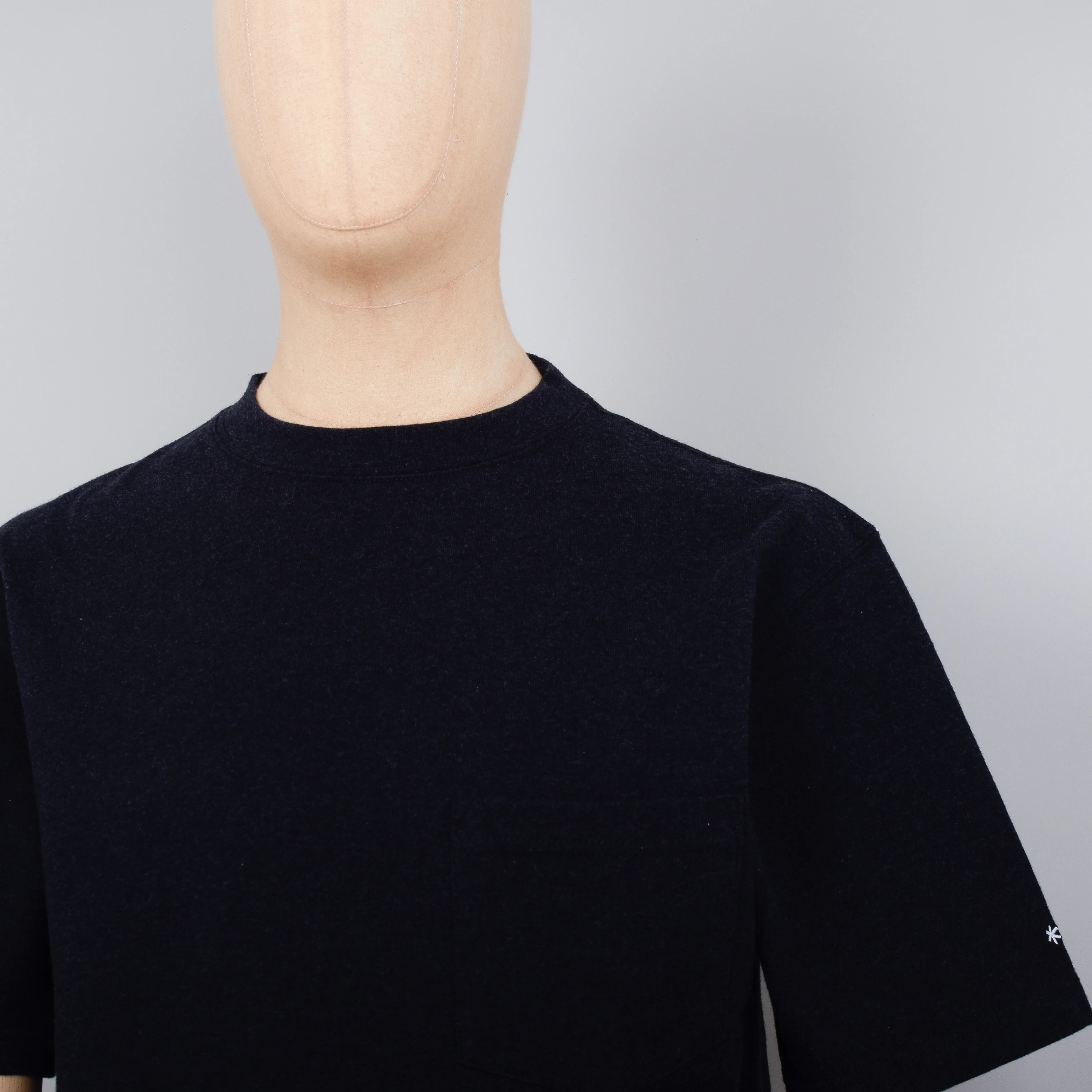 Snow Peak Recycled Cotton Heavy T Shirt - Black - Image 2