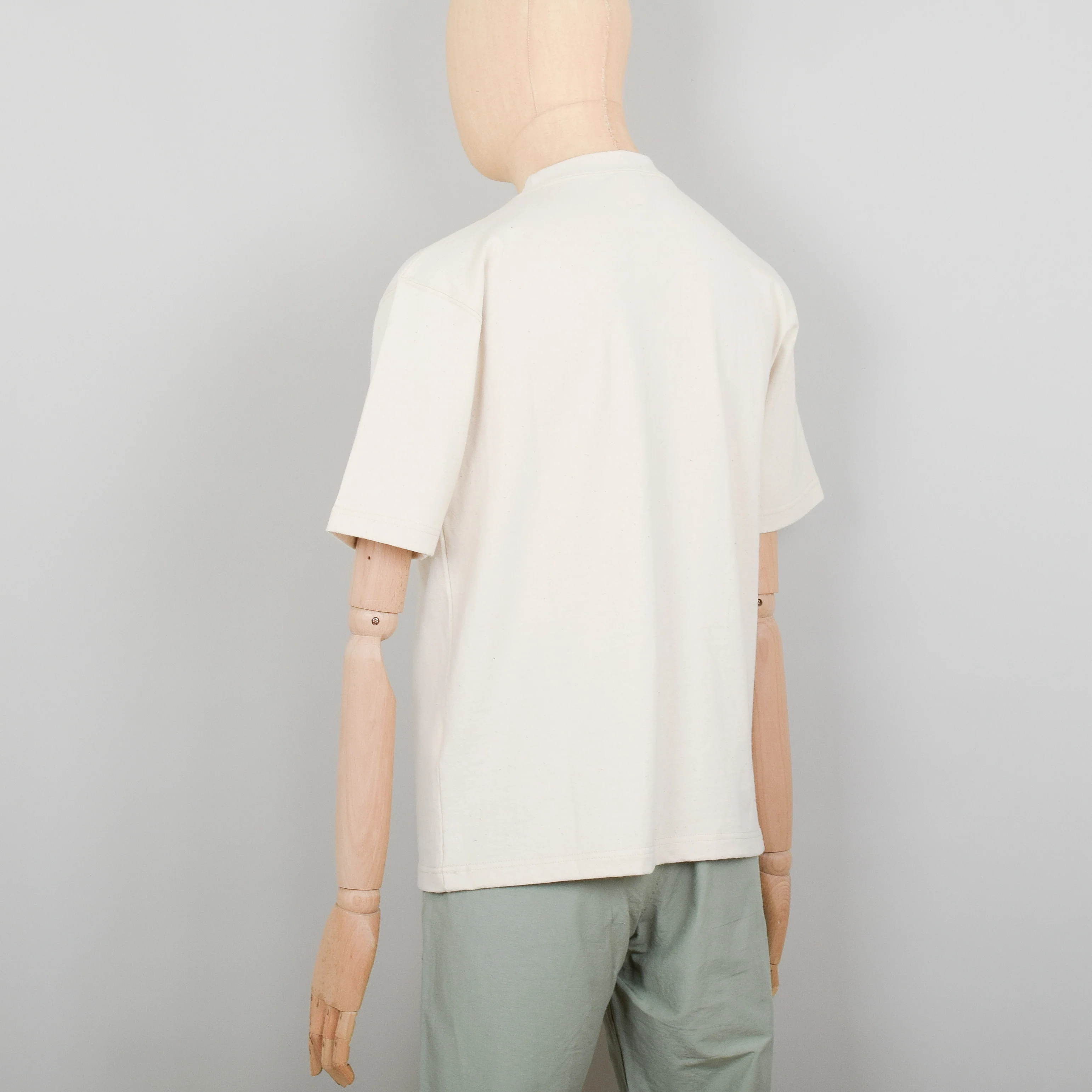 Snow Peak Recycled Cotton Heavy T Shirt - Ecru - Image 3