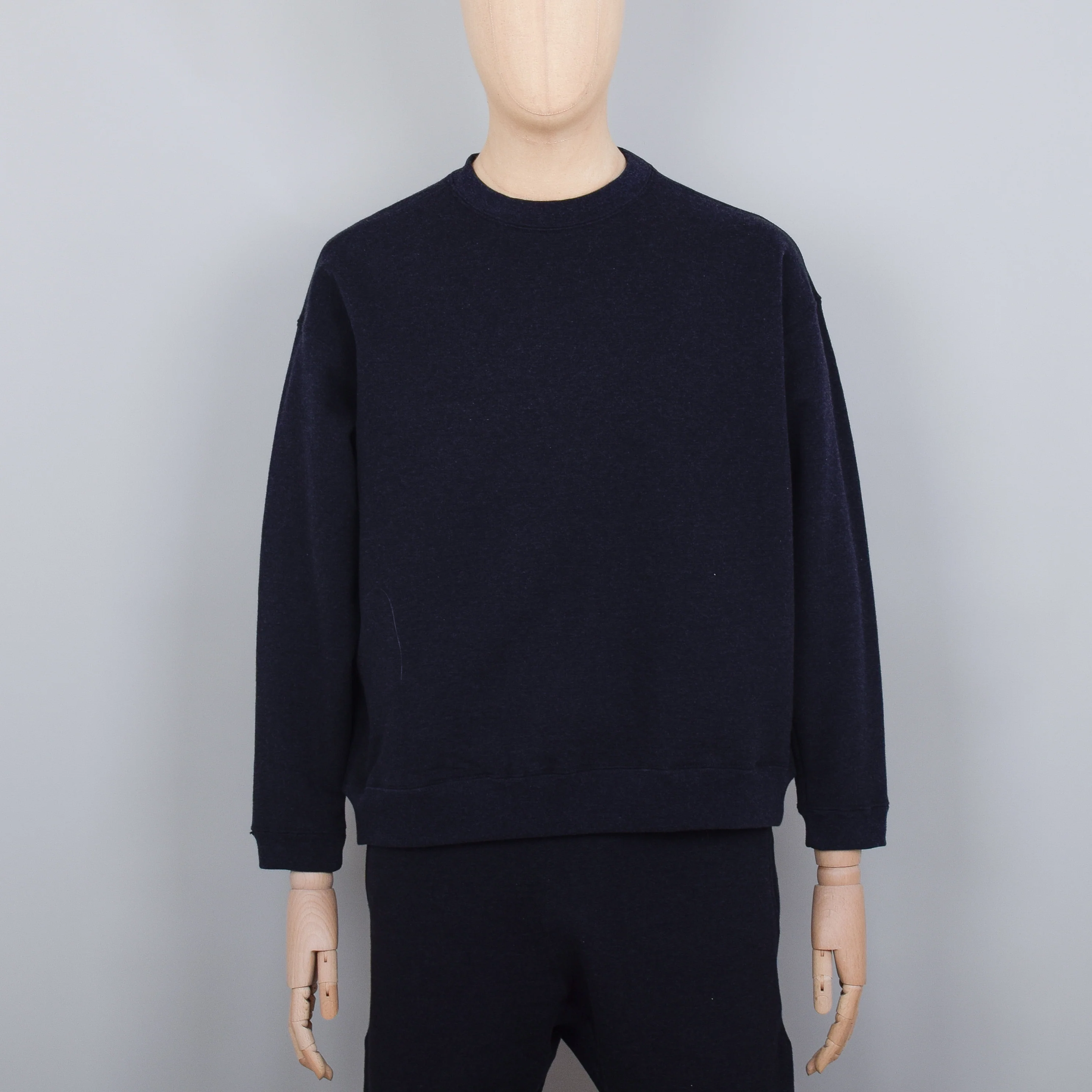 Snow Peak Recycled Cotton Sweat Crewneck - Black