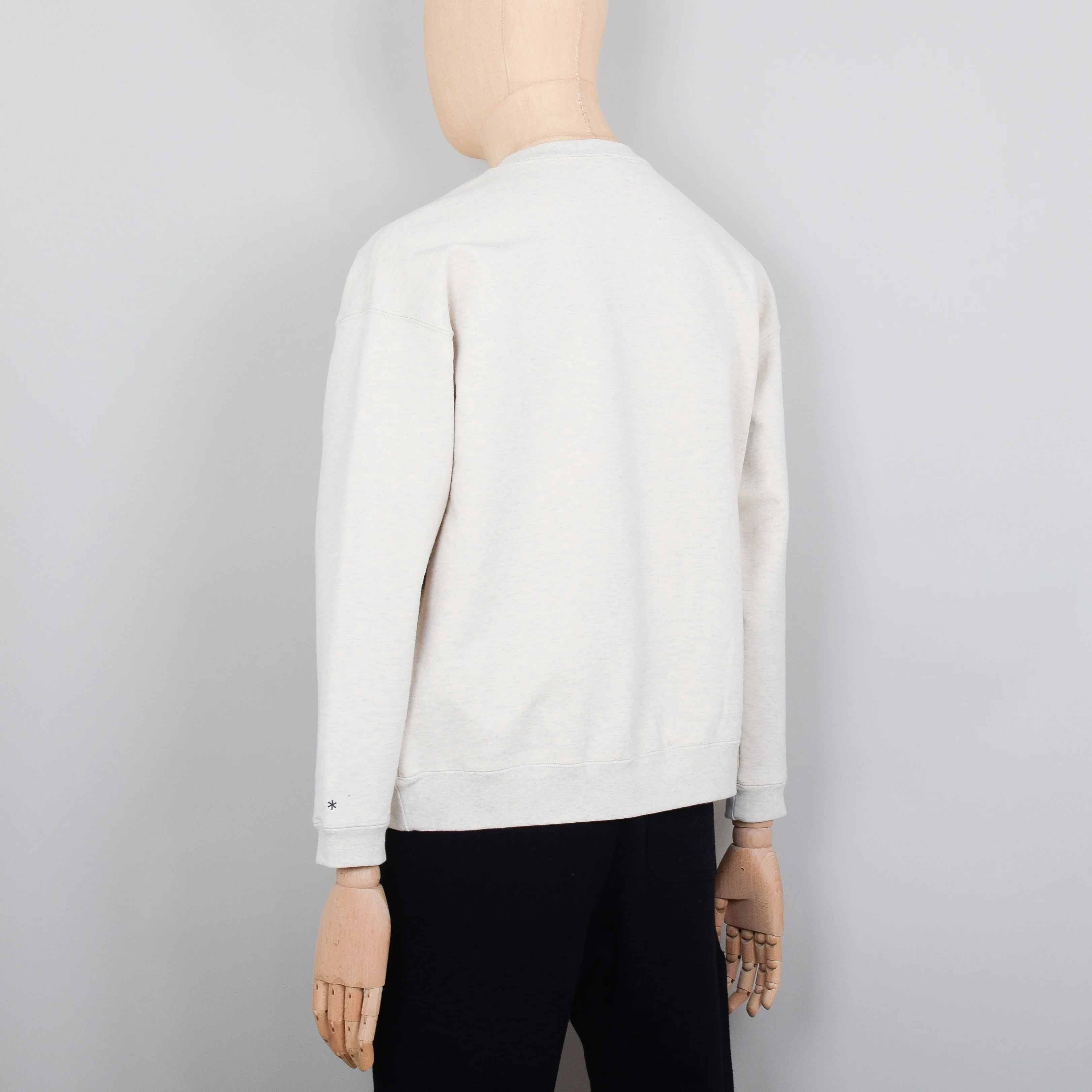 Snow Peak Recycled Cotton Sweat Crewneck - Oatmeal - Image 3