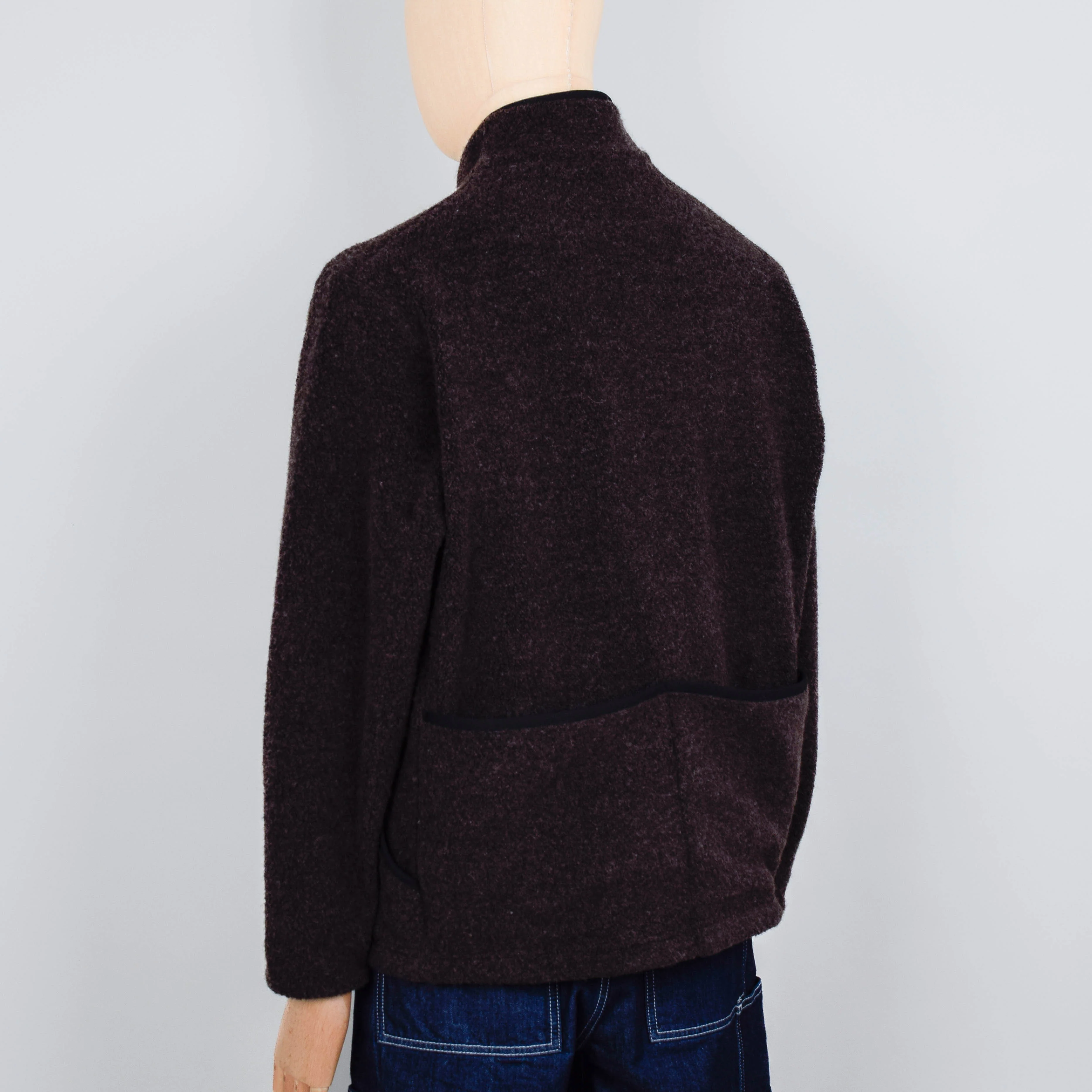 Snow Peak Recycled Wool Boa Pullover - Dark Brown - Image 3