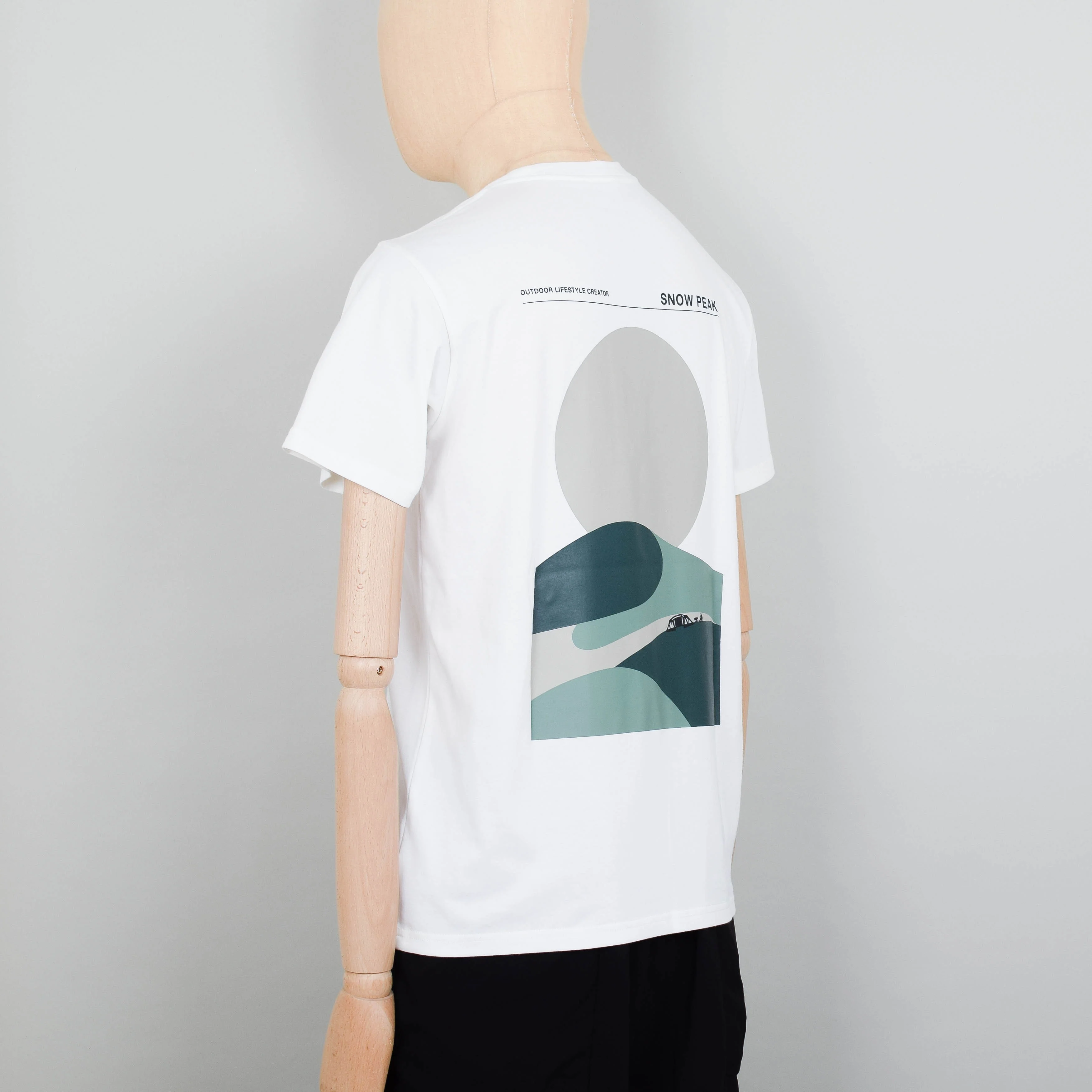 Snow Peak Relaxin' Fieldscape T Shirt - White - Image 2