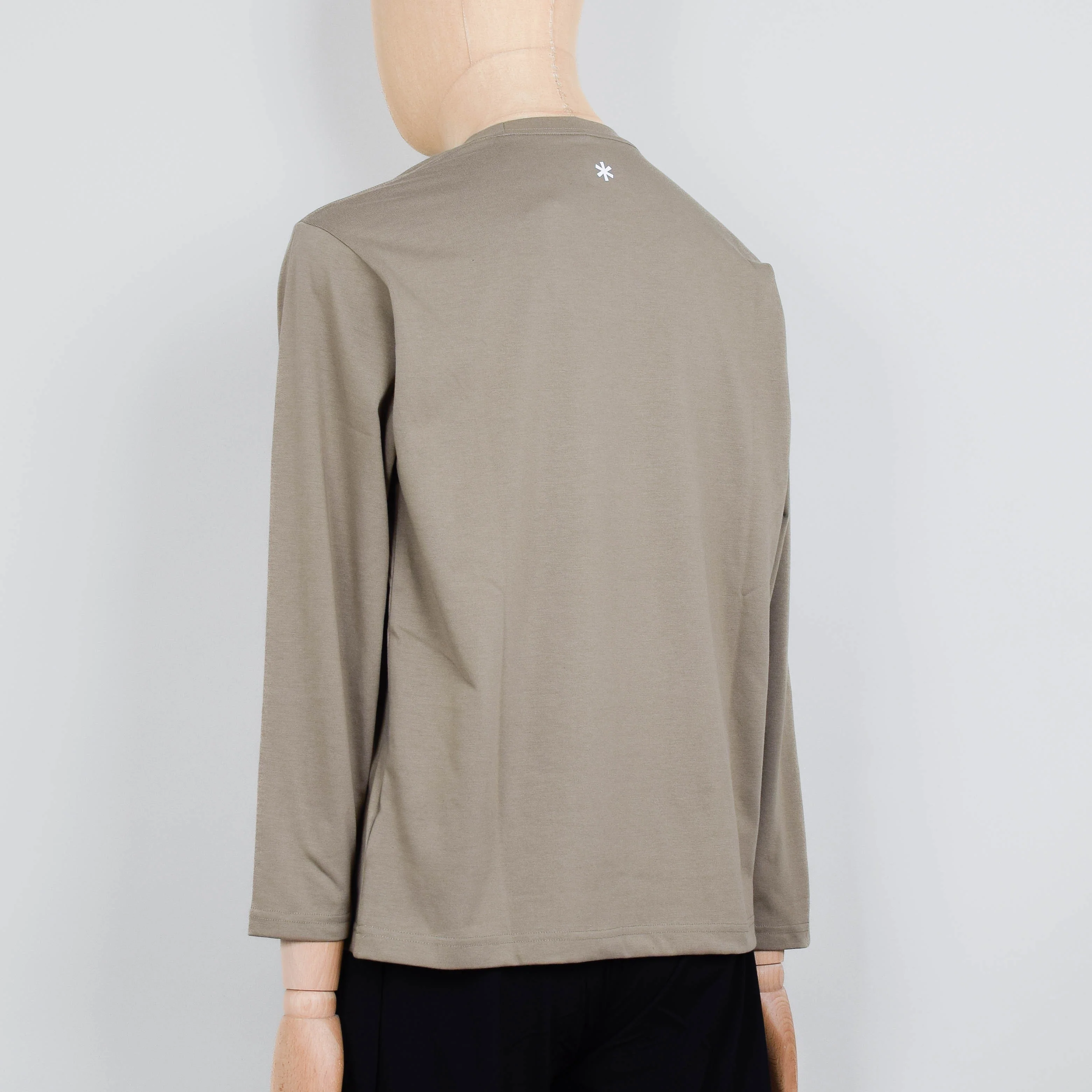 Snow Peak Standard Logo L/S T-Shirt - Dark Beige - Image 3