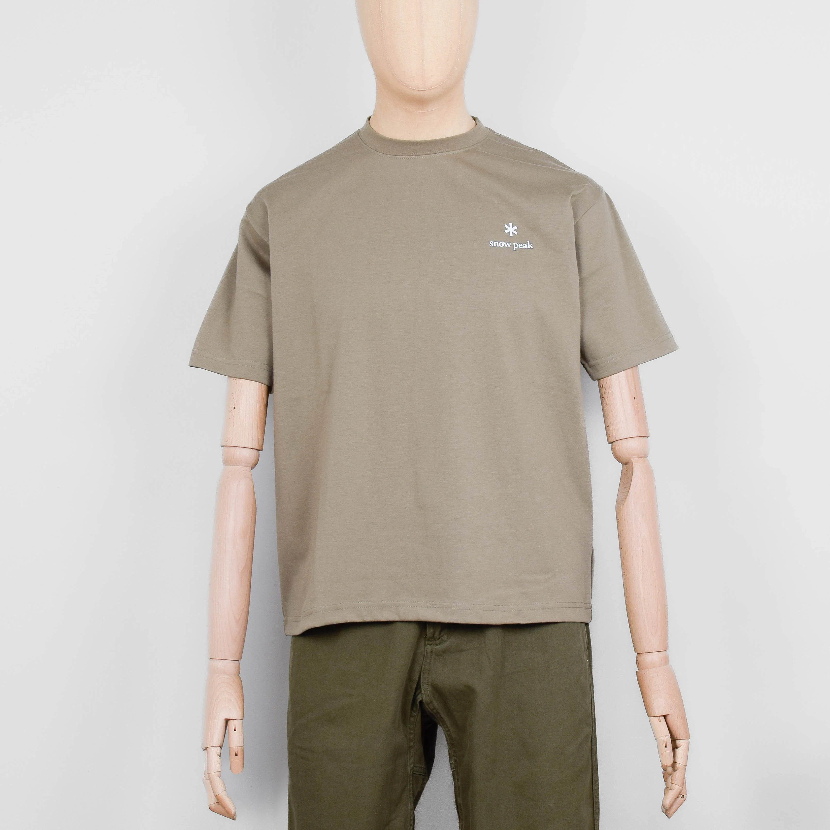 Snow Peak Standard Logo T-Shirt - Dark Beige