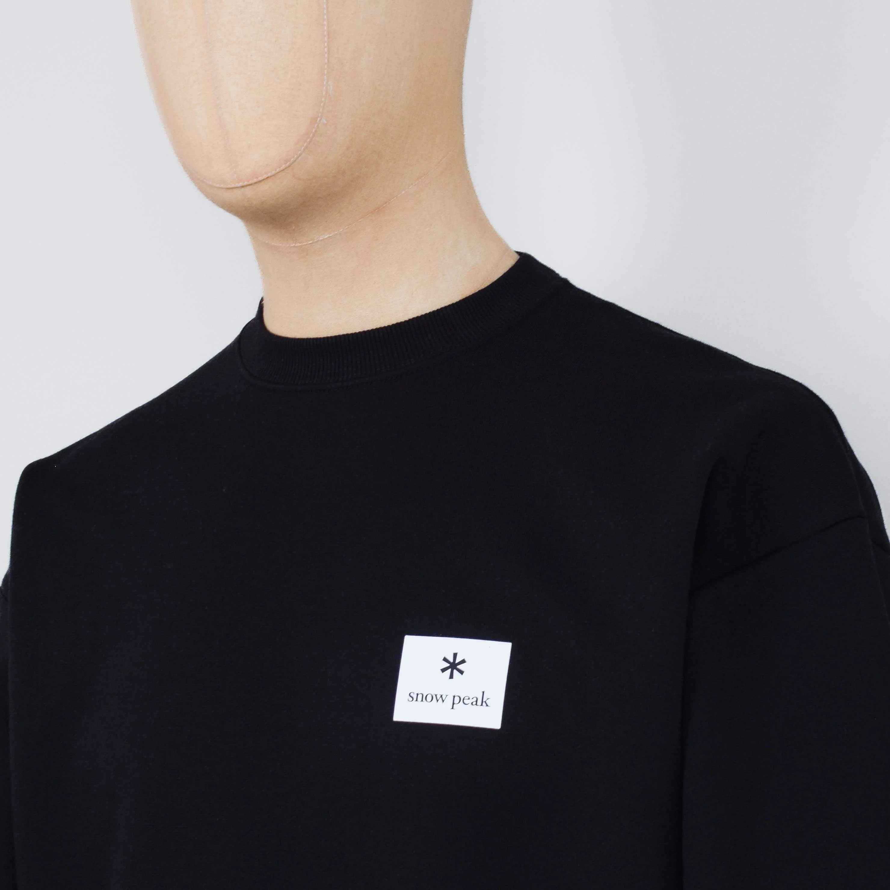 Snow Peak Standard Square Logo Pullover - Black - Image 2