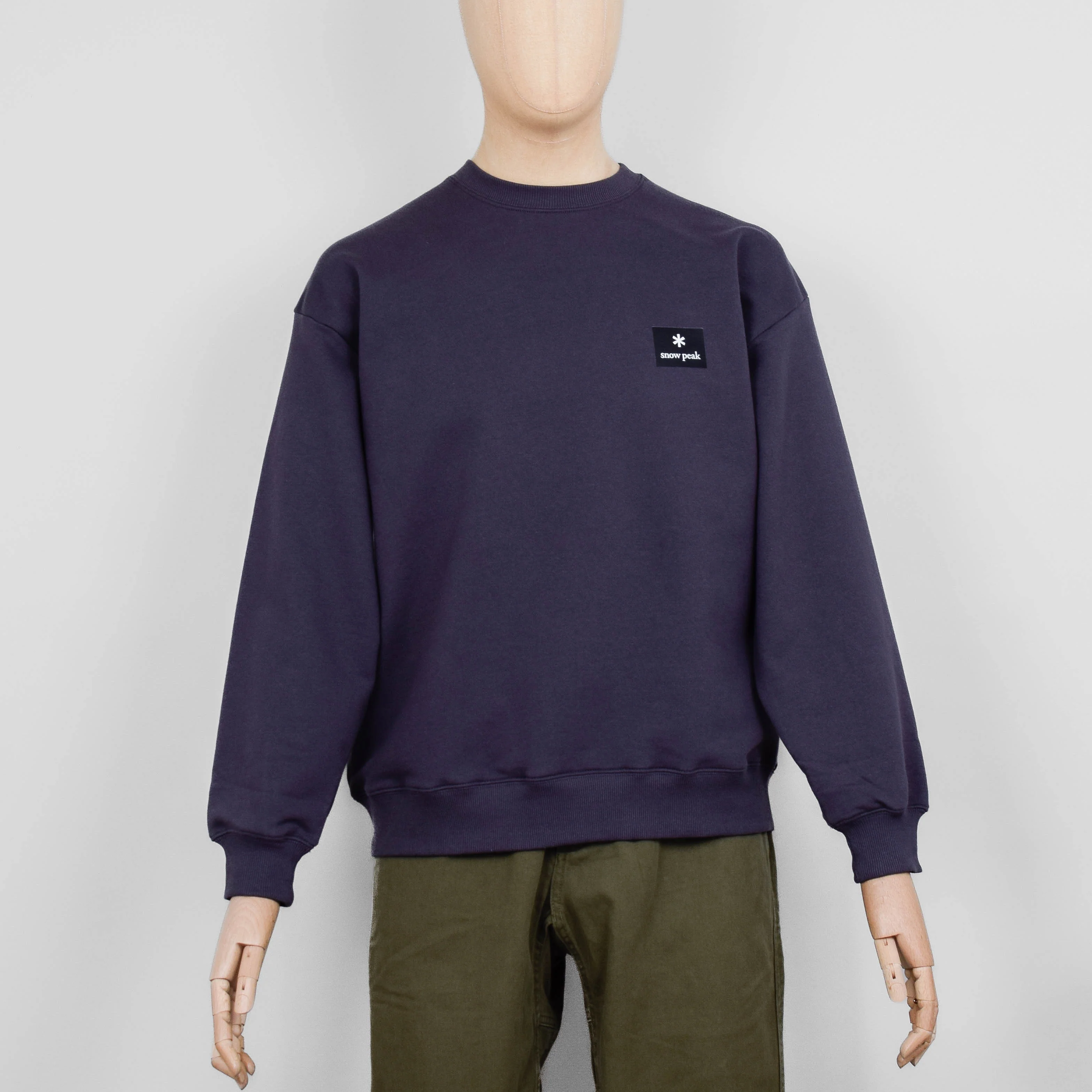 Snow Peak Standard Square Logo Pullover - Charcoal